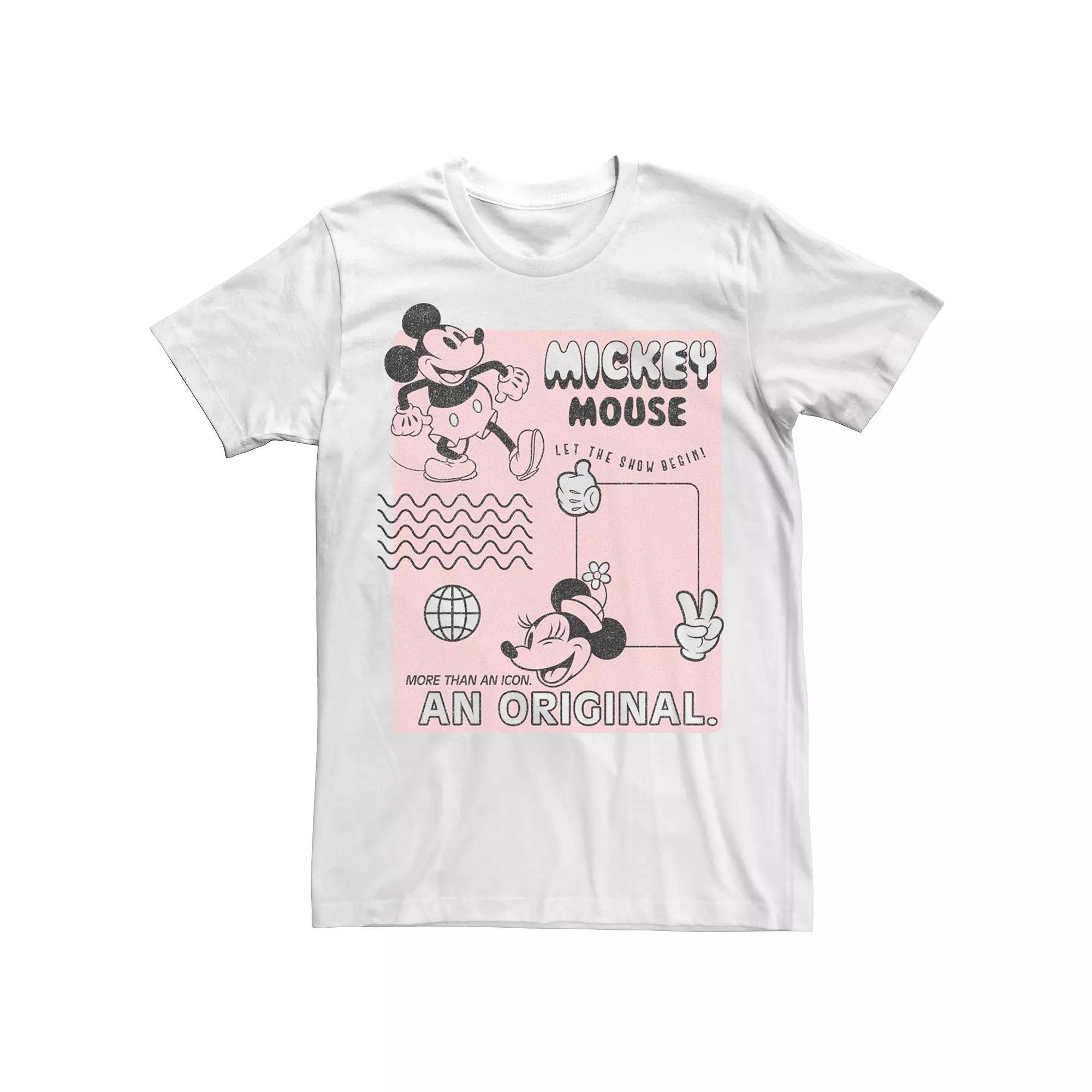 Men's Mickey Classic Orginal Mickey Vintage Poster Tee,  Product Image