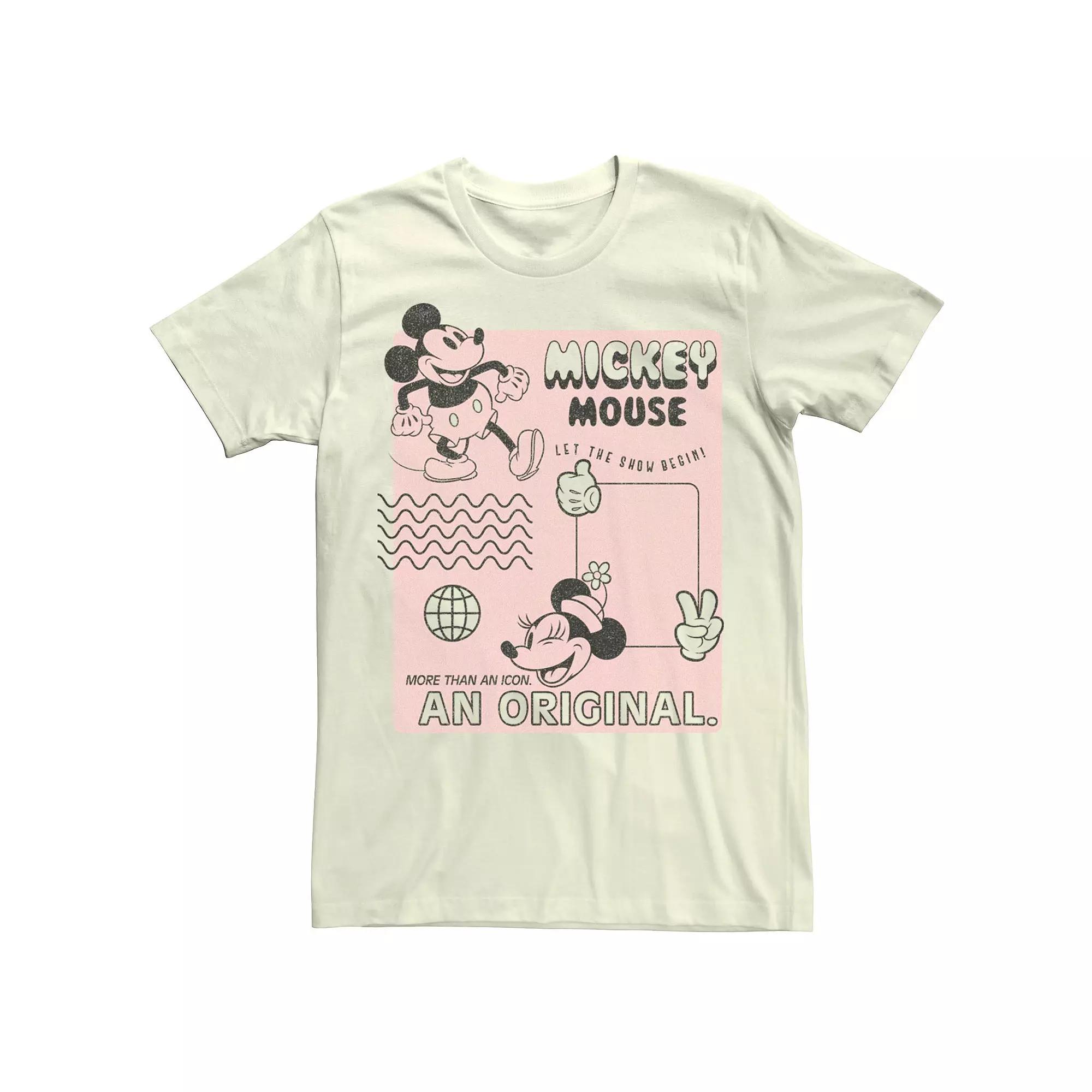 Men's Mickey Classic Orginal Mickey Vintage Poster Tee,  Product Image