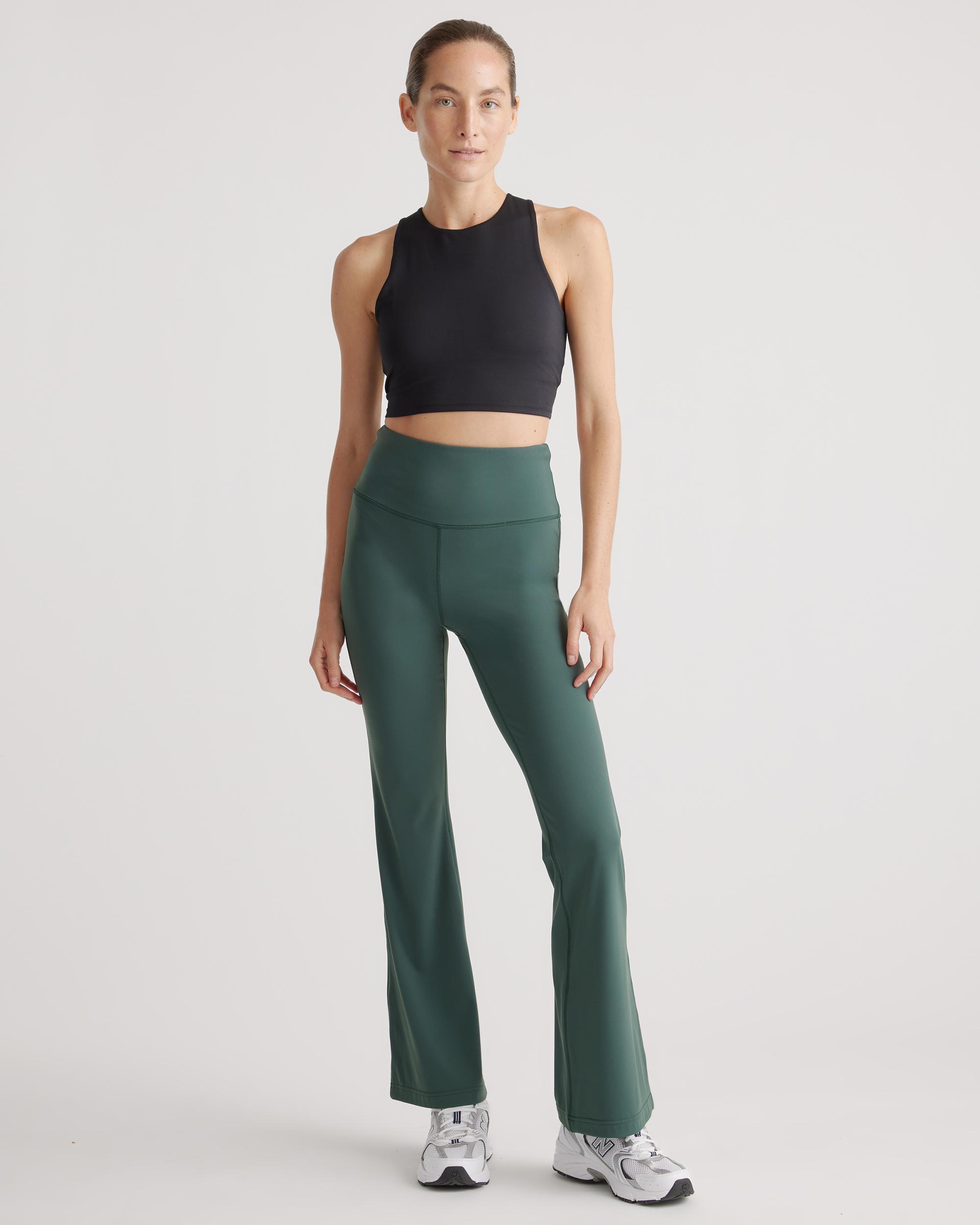 Quince | Women's Ultra-Form High-Rise Flared Pants Size XL, Nylon/Spandex Product Image