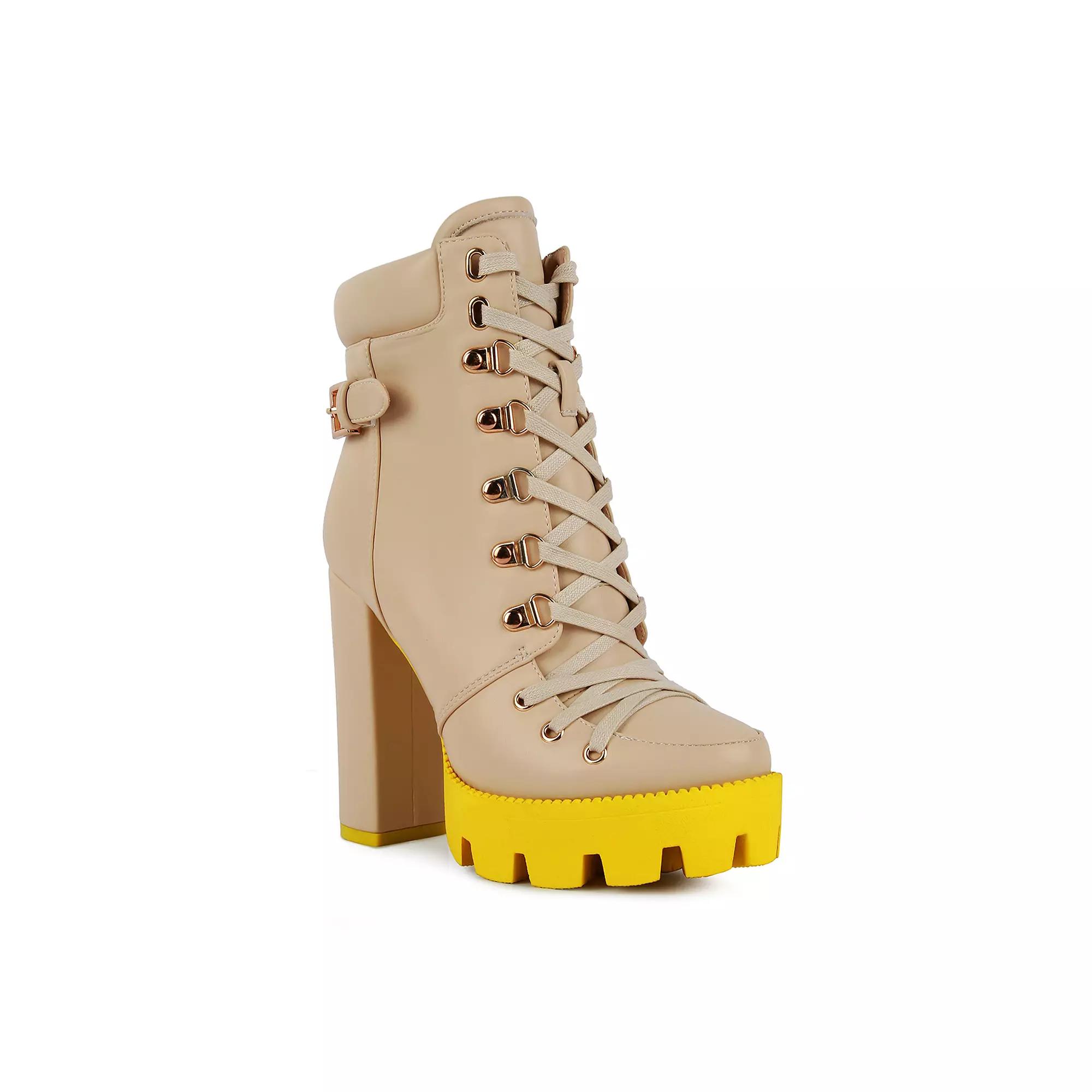 London Rag Willow Women's Platform Ankle Boots,  Product Image