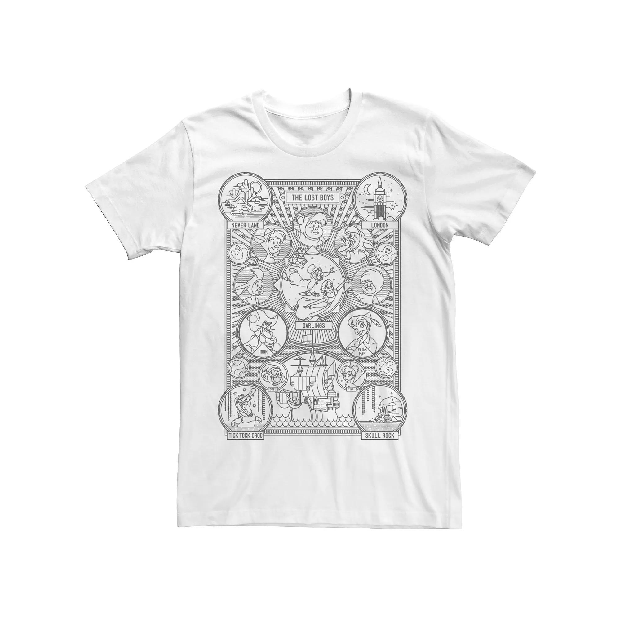 Men's Peter Pan Character Tree Graphic Tee,  Product Image