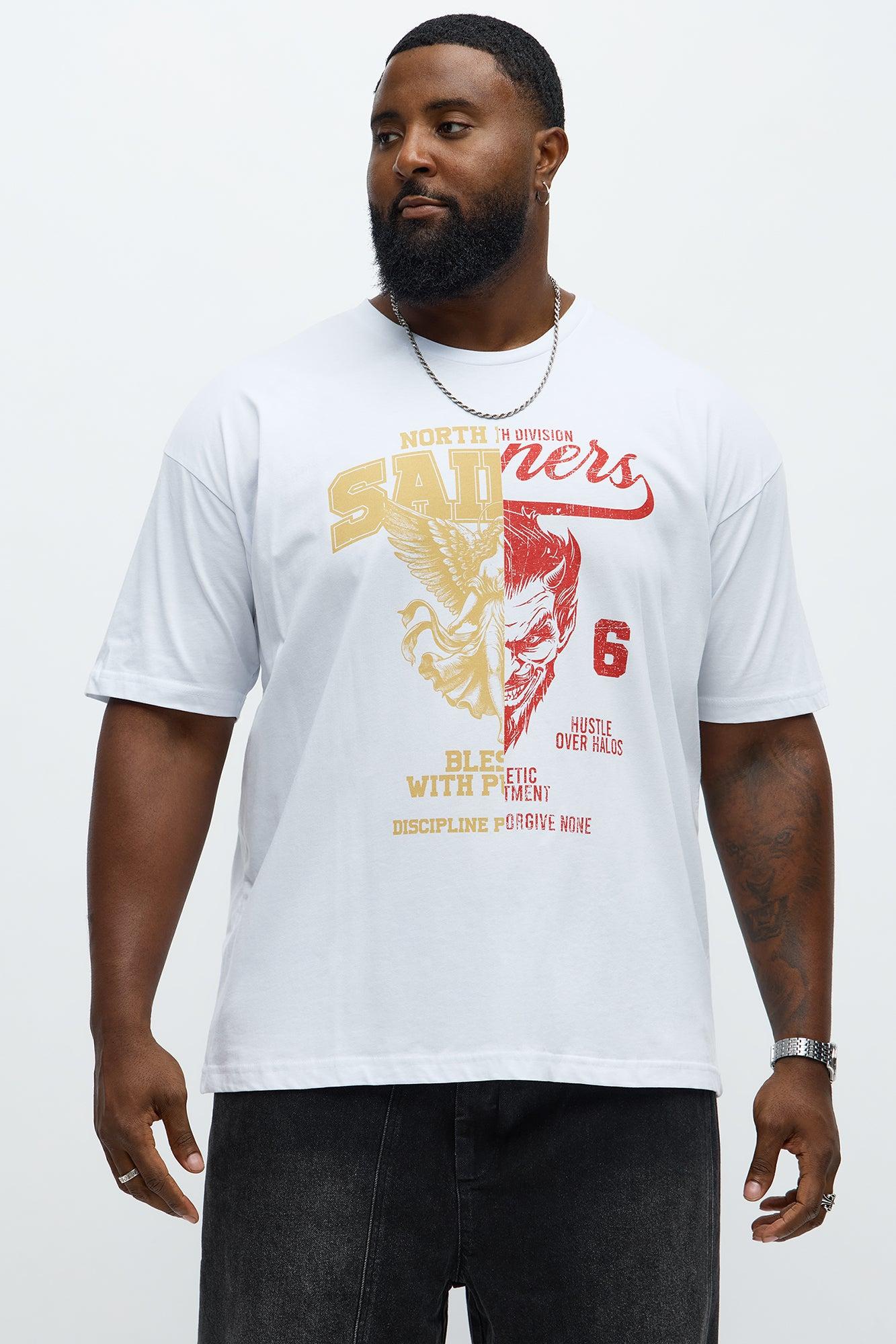 North Division Hustle Halos Short Sleeve Tee - White Male Product Image