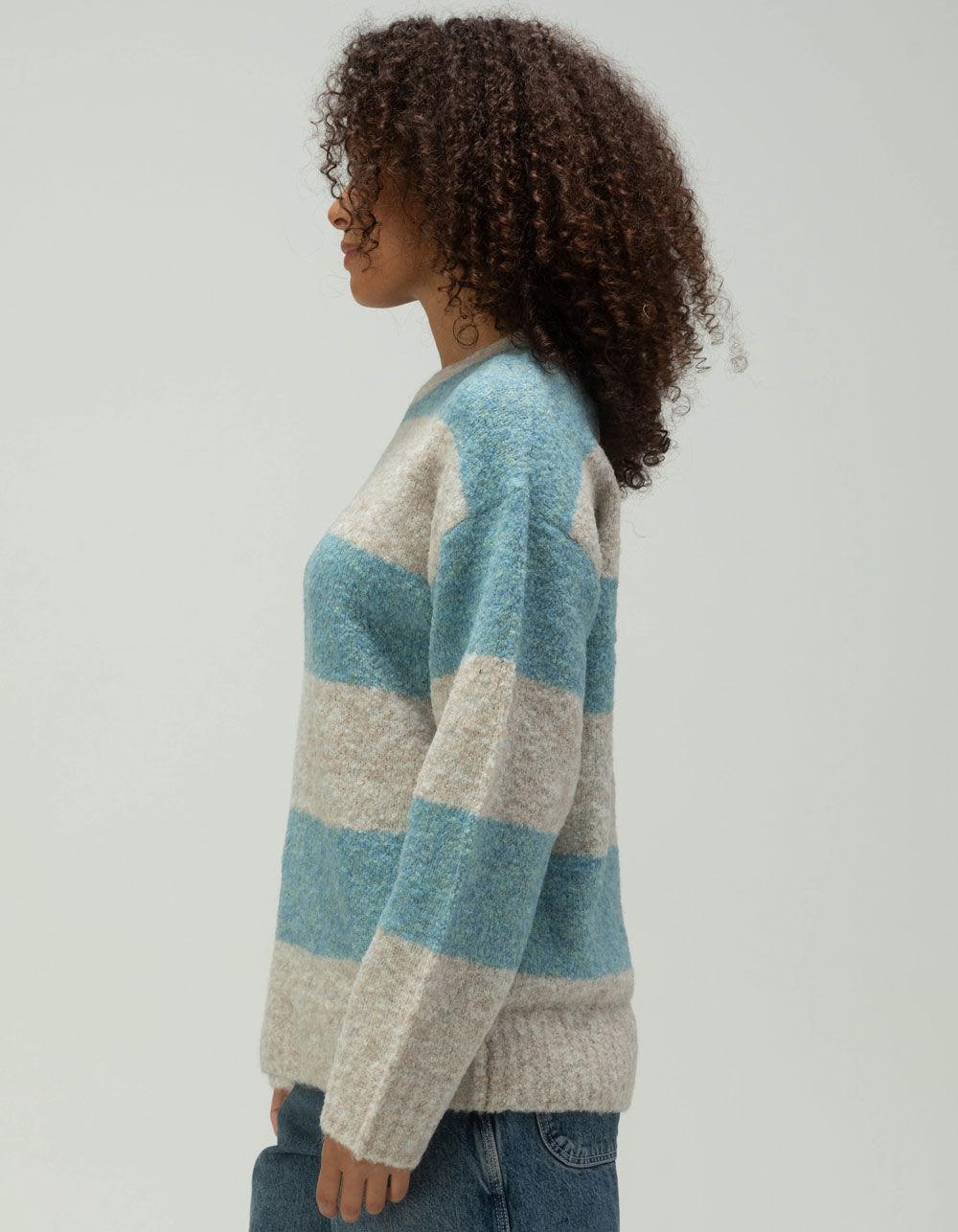 BDG Urban Outfitters Striped Womens Sweater - Cream/Multi Product Image