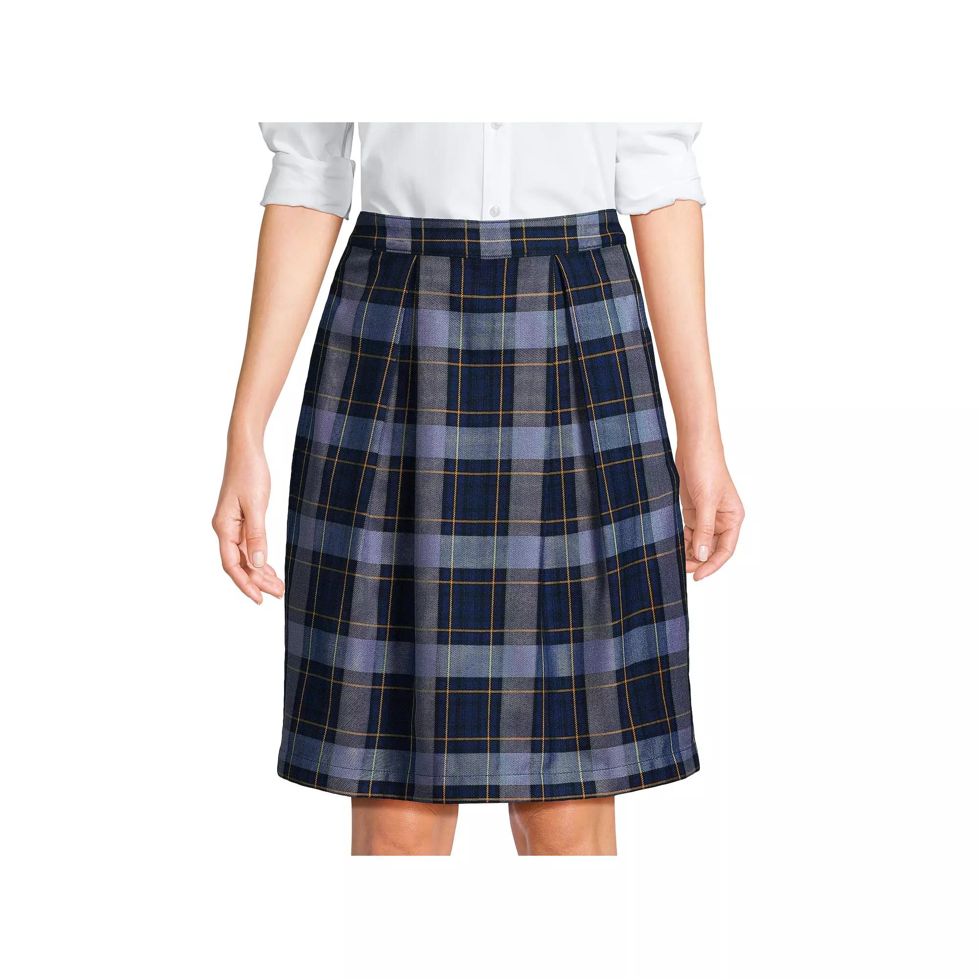 Women's Lands' End School Uniform Plaid Top-Of-Knee Skort,  Product Image