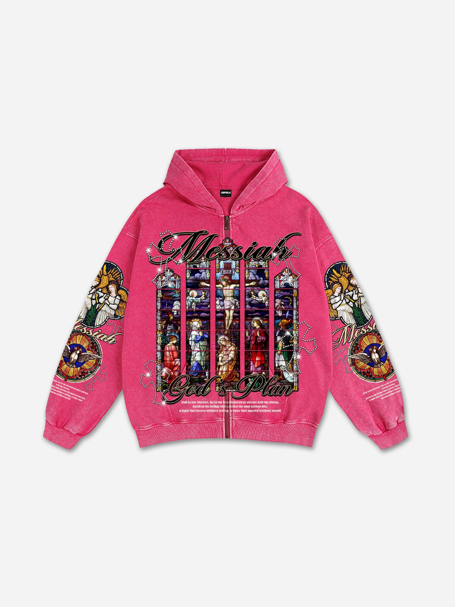 Sopula Unisex Mouth & Letter Print T-Shirt Product Image