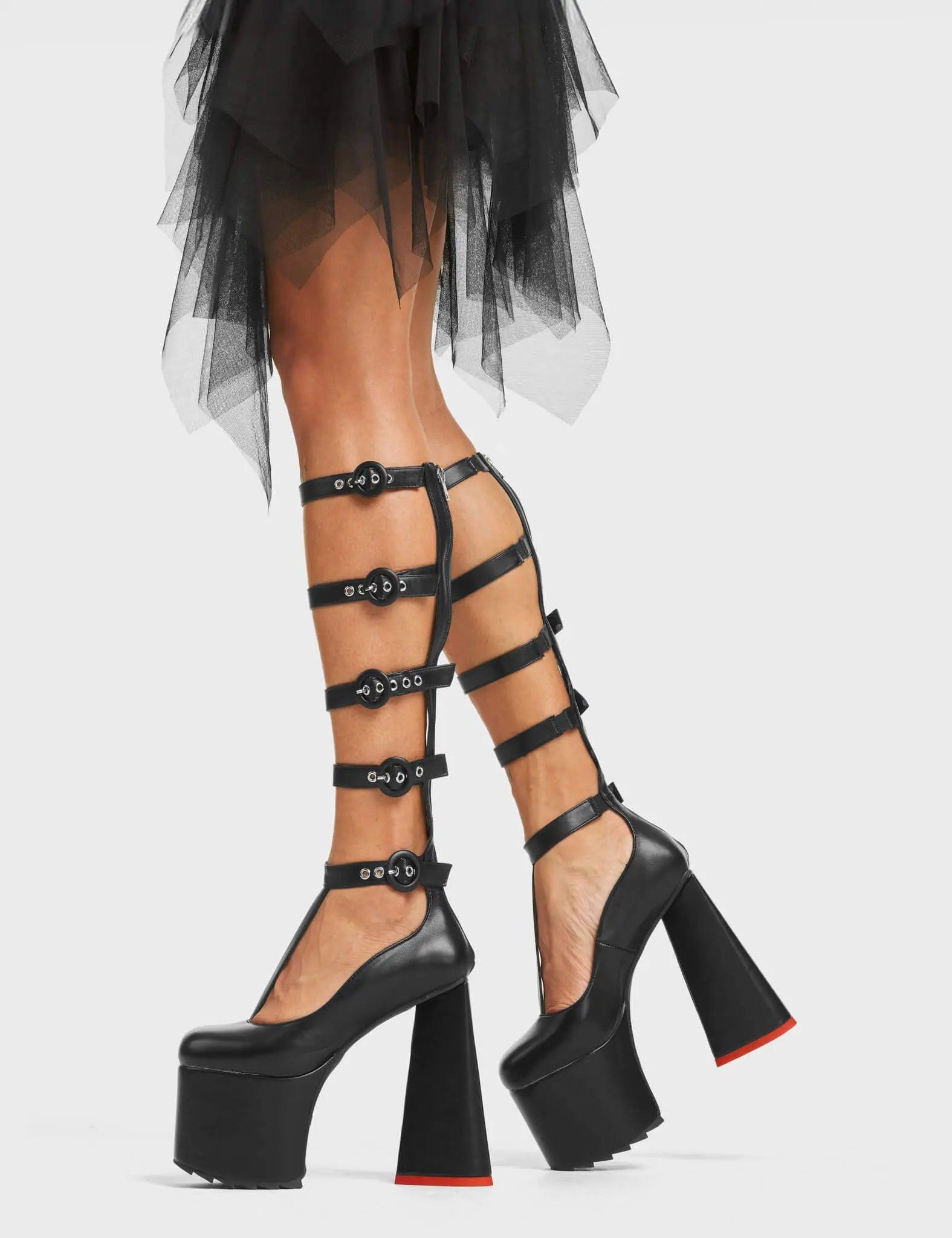 My Angel Platform Knee High Boots Product Image