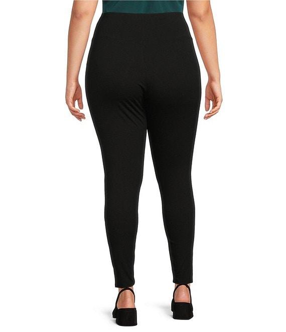 Eileen Fisher Plus Stretch Knit Jersey Ankle Leggings Product Image