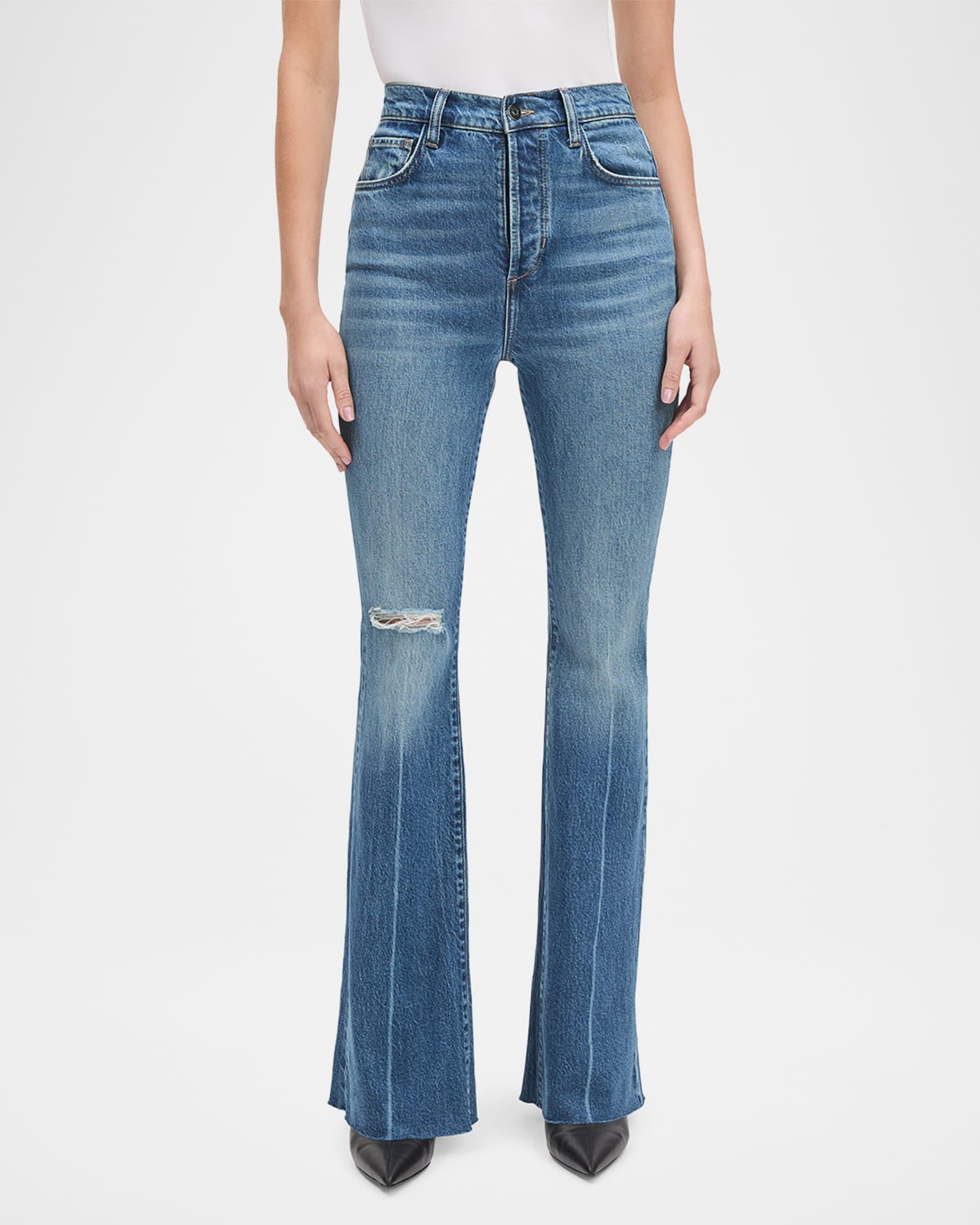 The Valentina Super-High Rise Flare Jeans Product Image