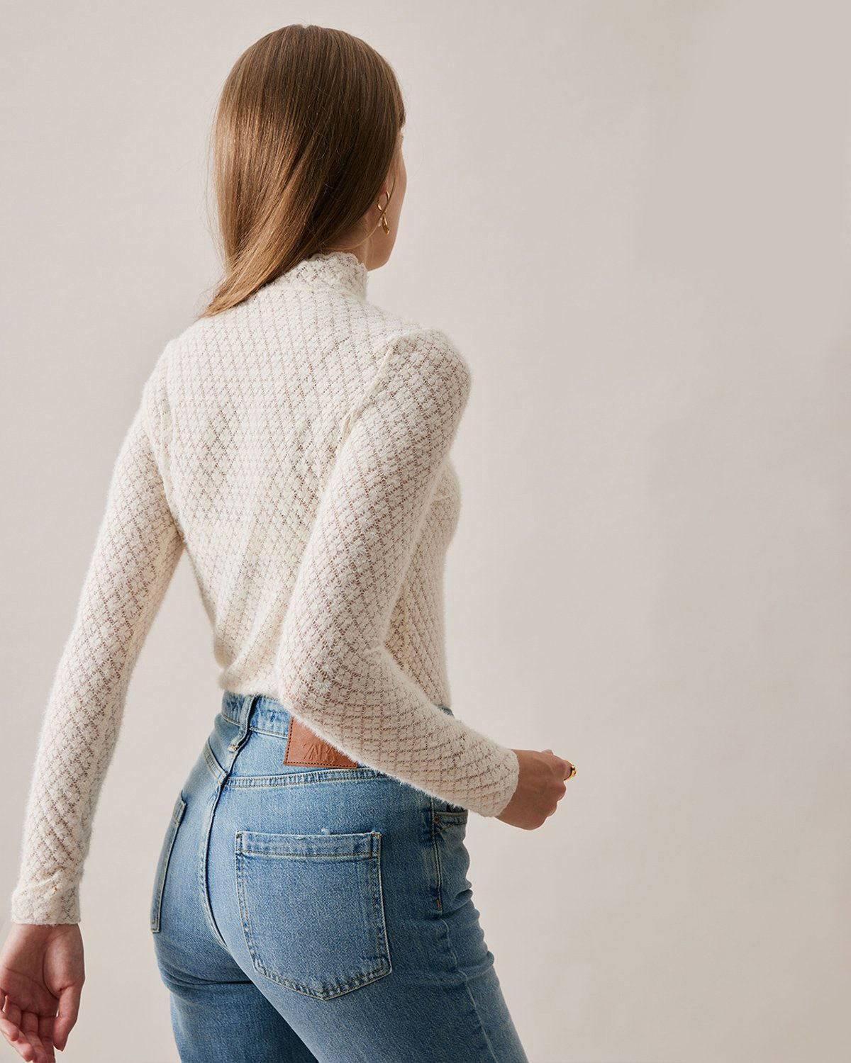The Floral See-Through Knitwear Female Product Image