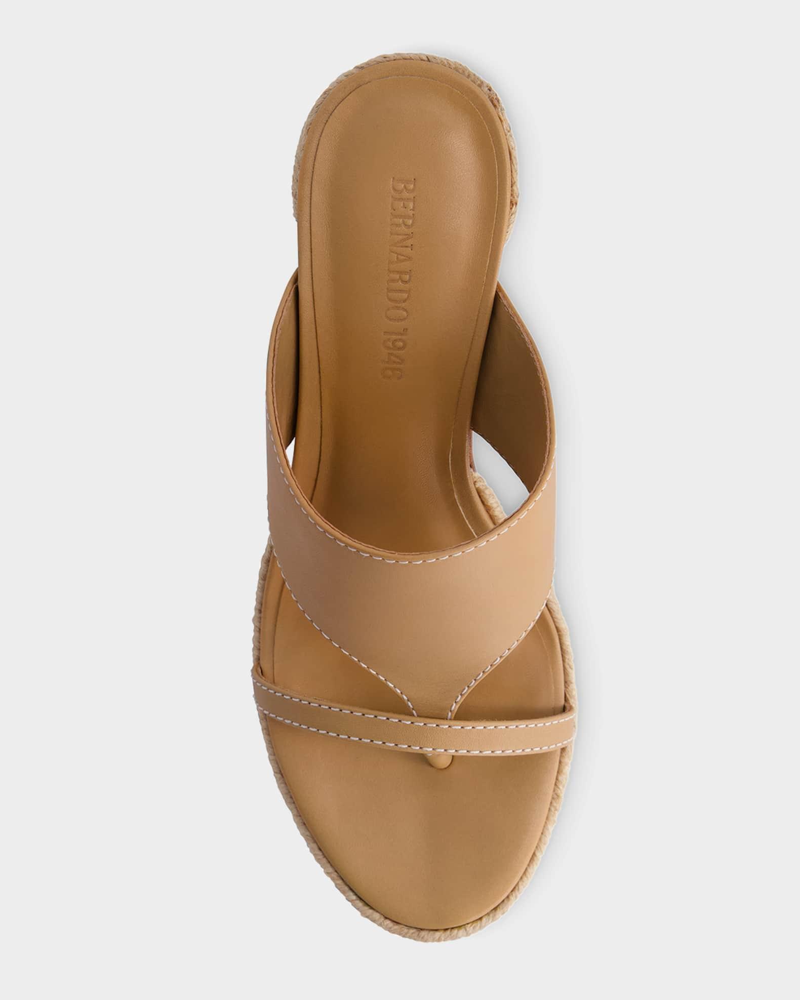 Tera Leather Espadrille Slide Sandals Product Image