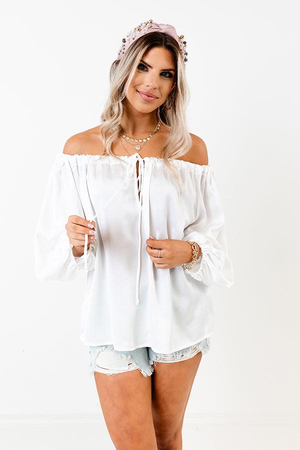 Boss Shift Top In White Product Image