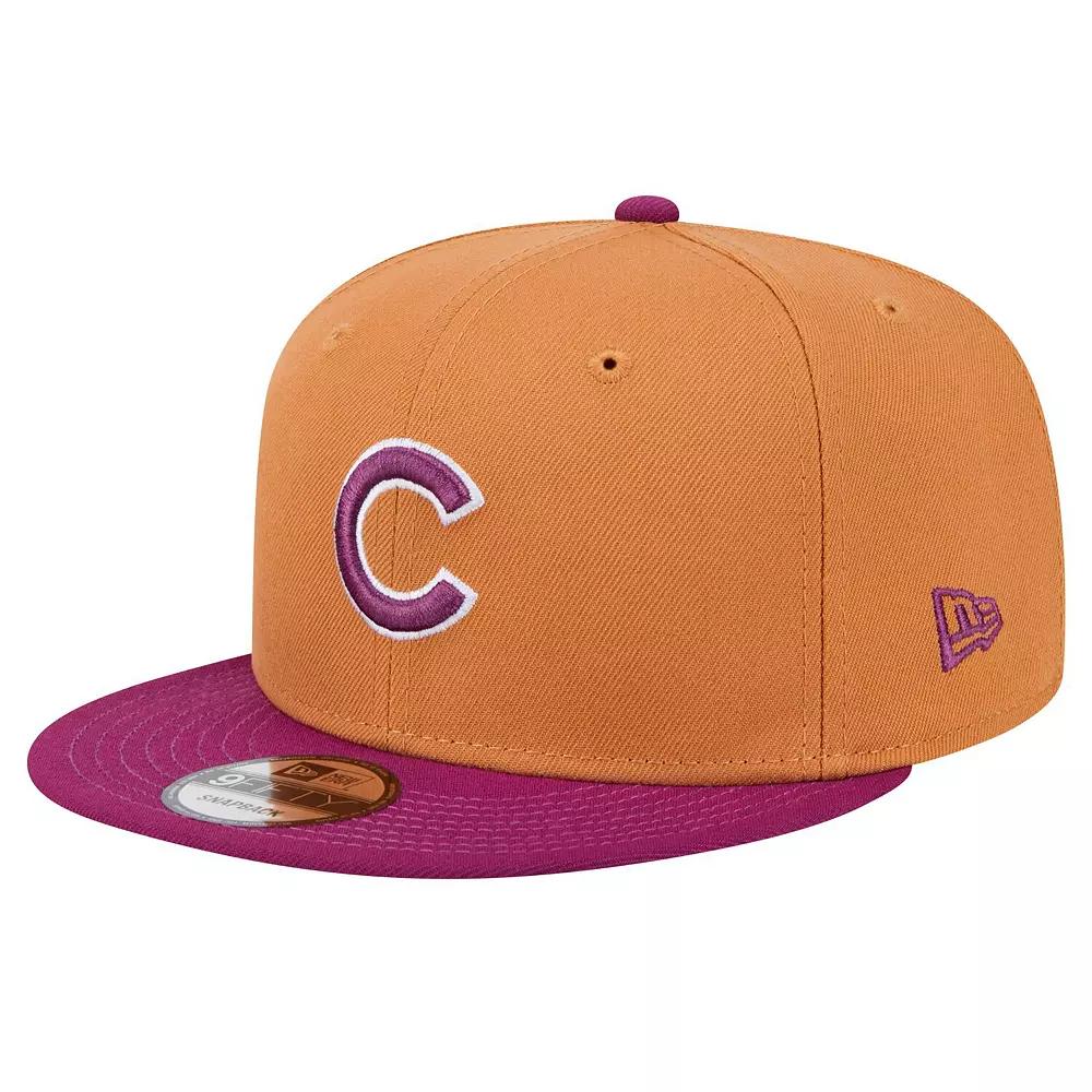 Men's New Era Brown/Purple Chicago Cubs Color Pack Two-Tone 9FIFTY Snapback Hat Product Image