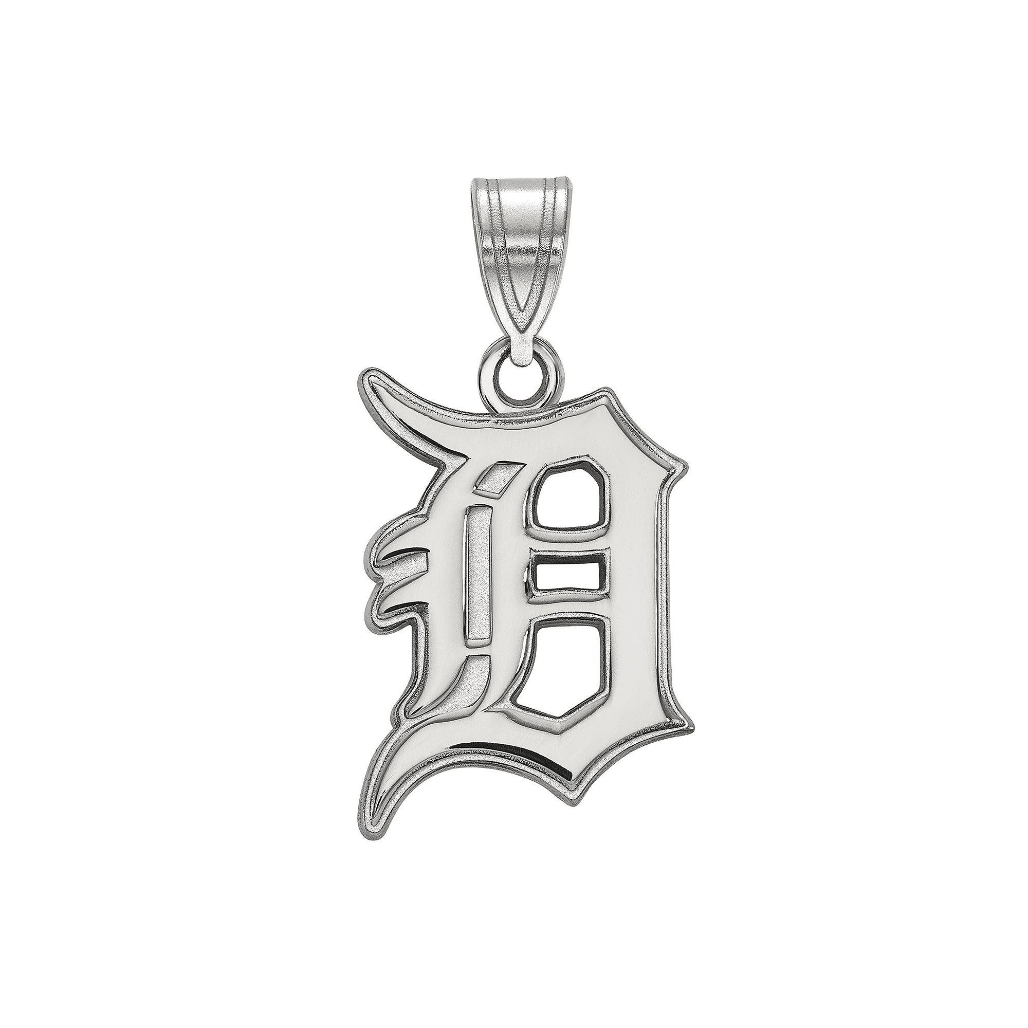 LogoArt Sterling Silver Detroit Tigers Large Pendant, Women's, Size: 25MM, Gold Tone Product Image