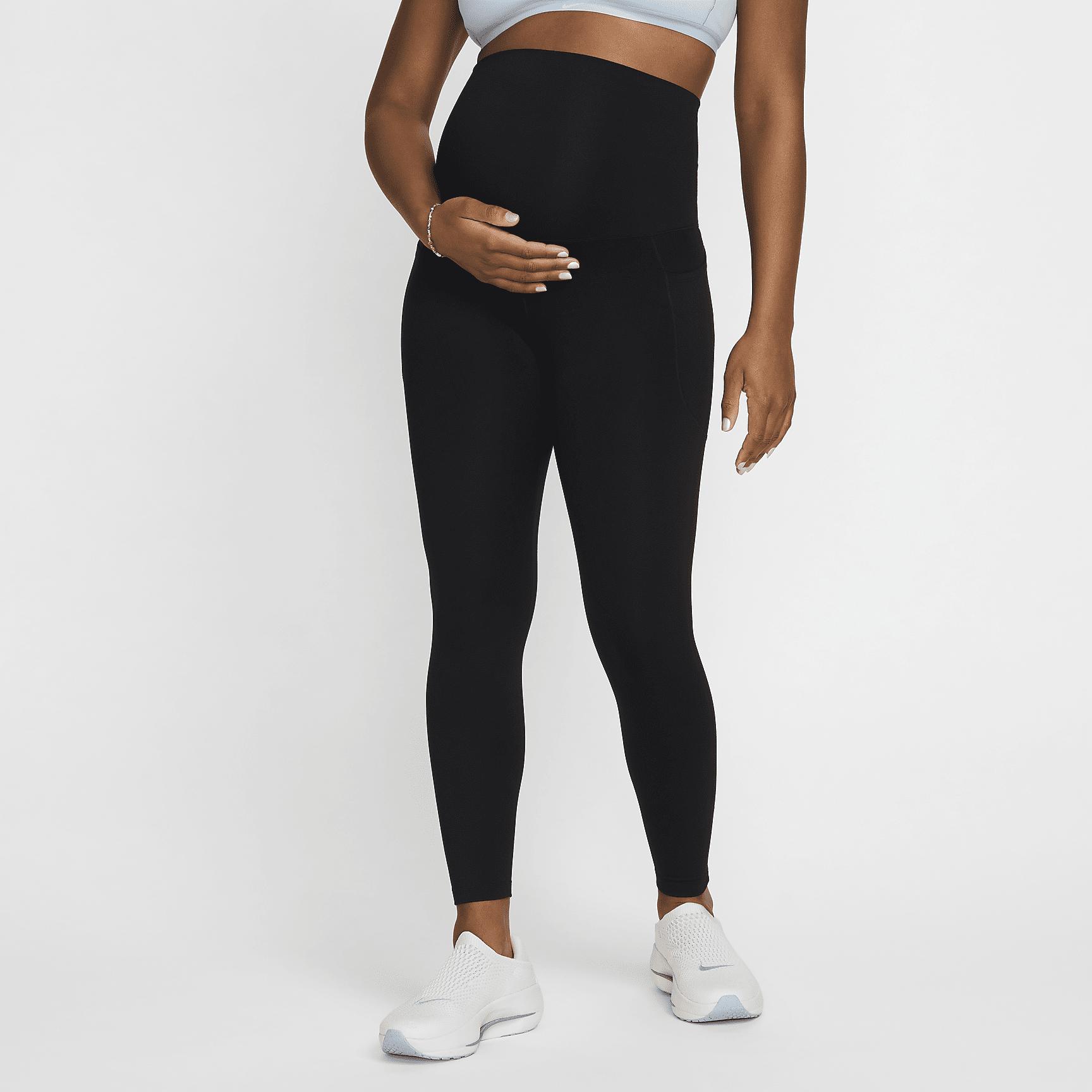 Nike Womens (M) One High-Waisted 7/8 Leggings with Pockets (Maternity) | FN4288-010 Product Image