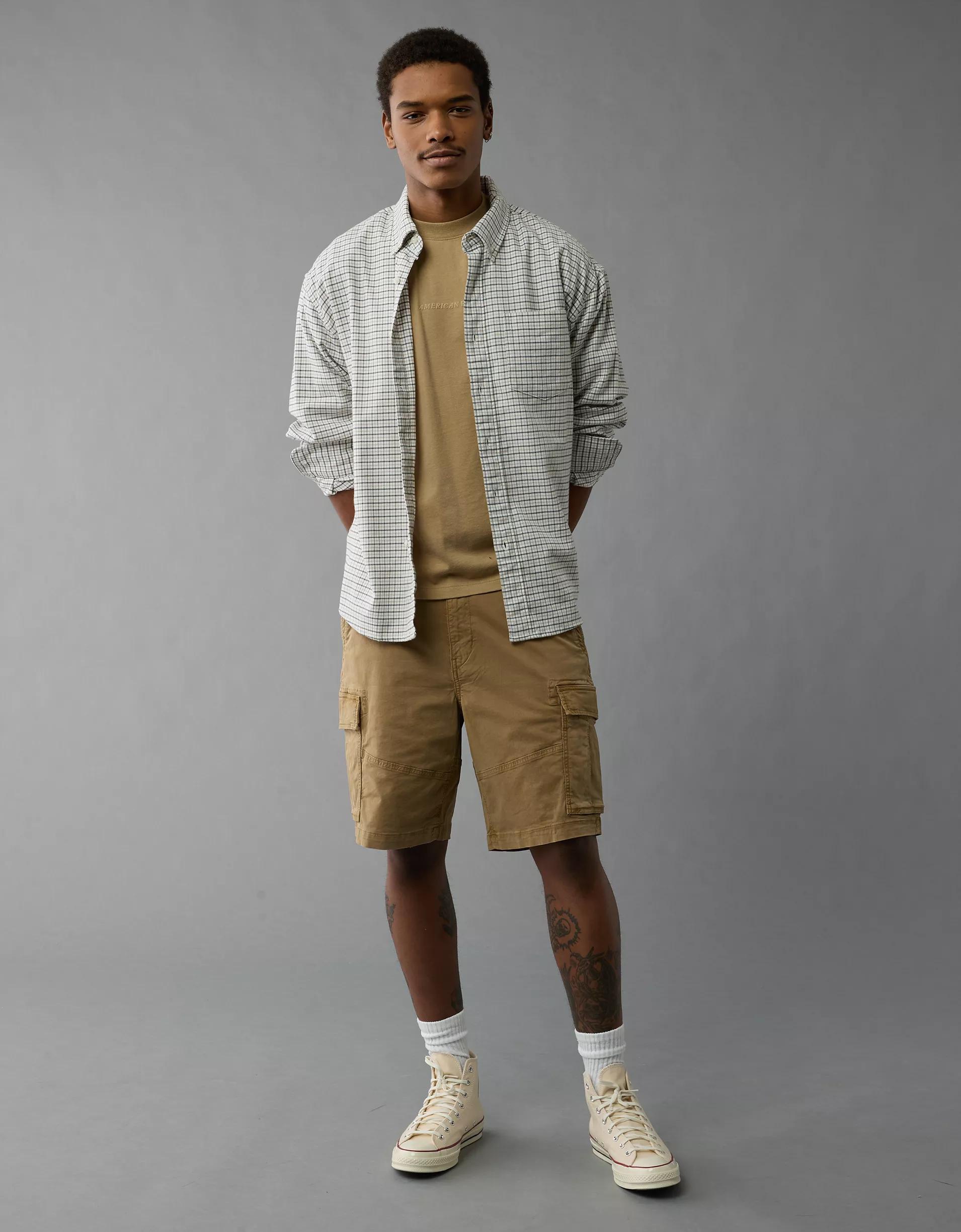 AE Laidback Luxe Heavyweight Oversized Logo Graphic T-Shirt Product Image