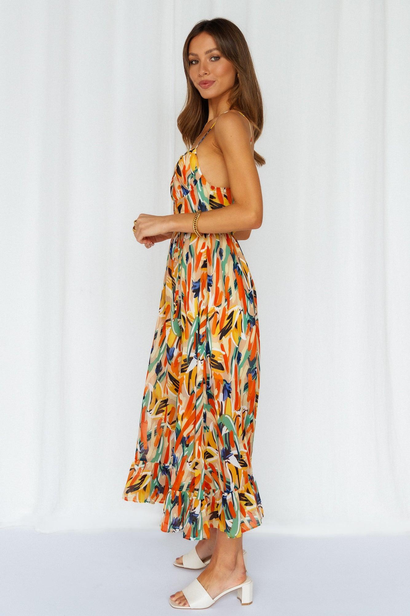 Lay It Out Midi Dress Green Product Image