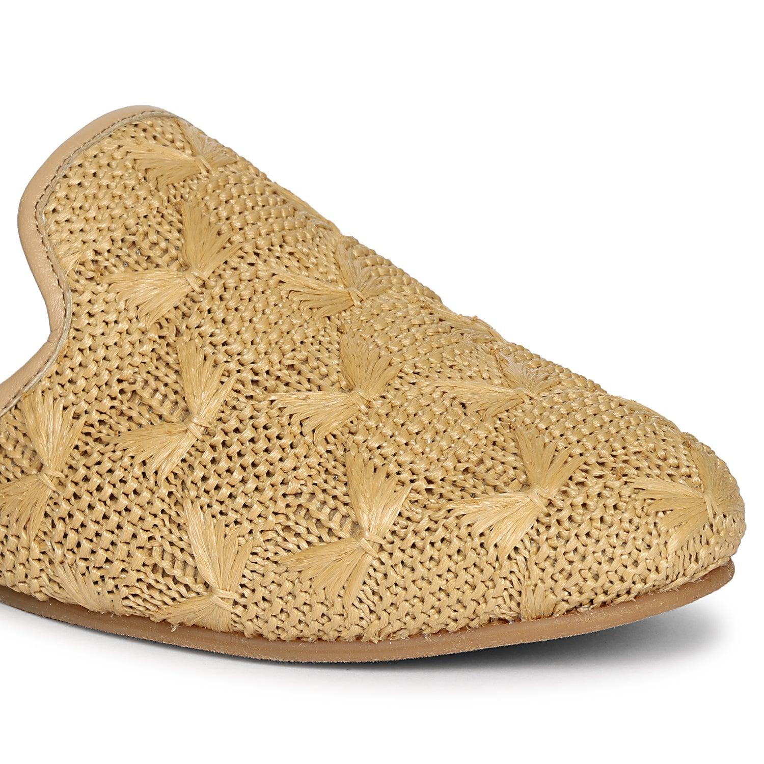 Andrea - Beige Mules Product Image