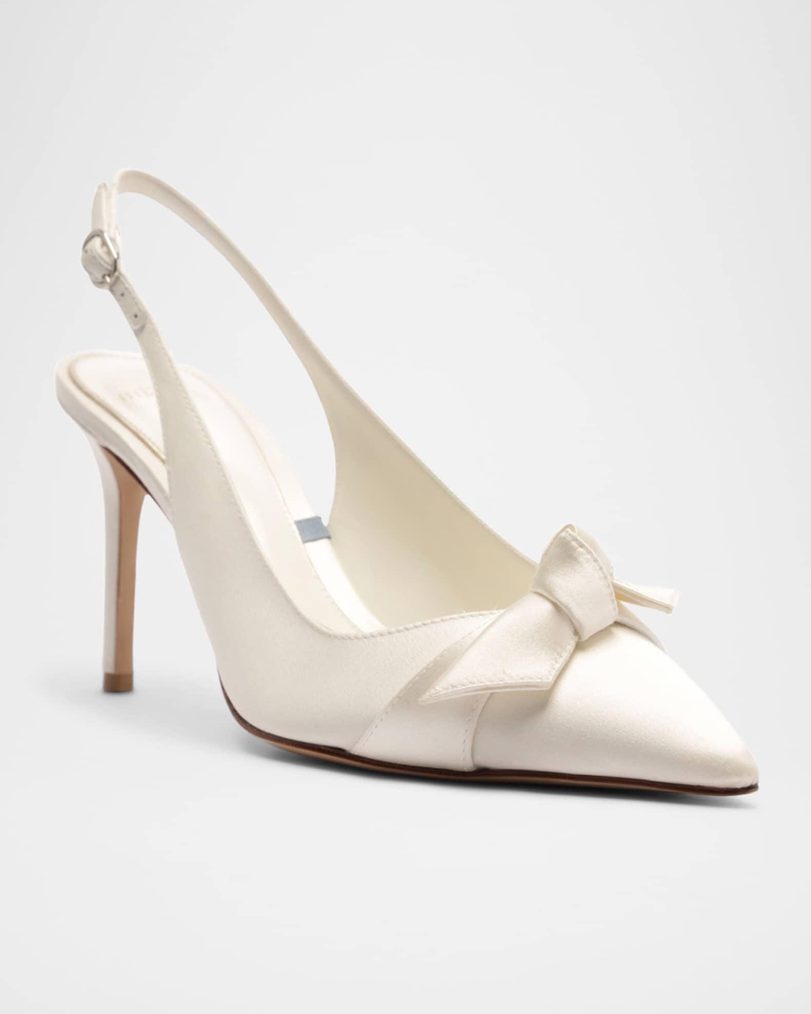 Classic Clarita Satin Slingback Pumps Product Image