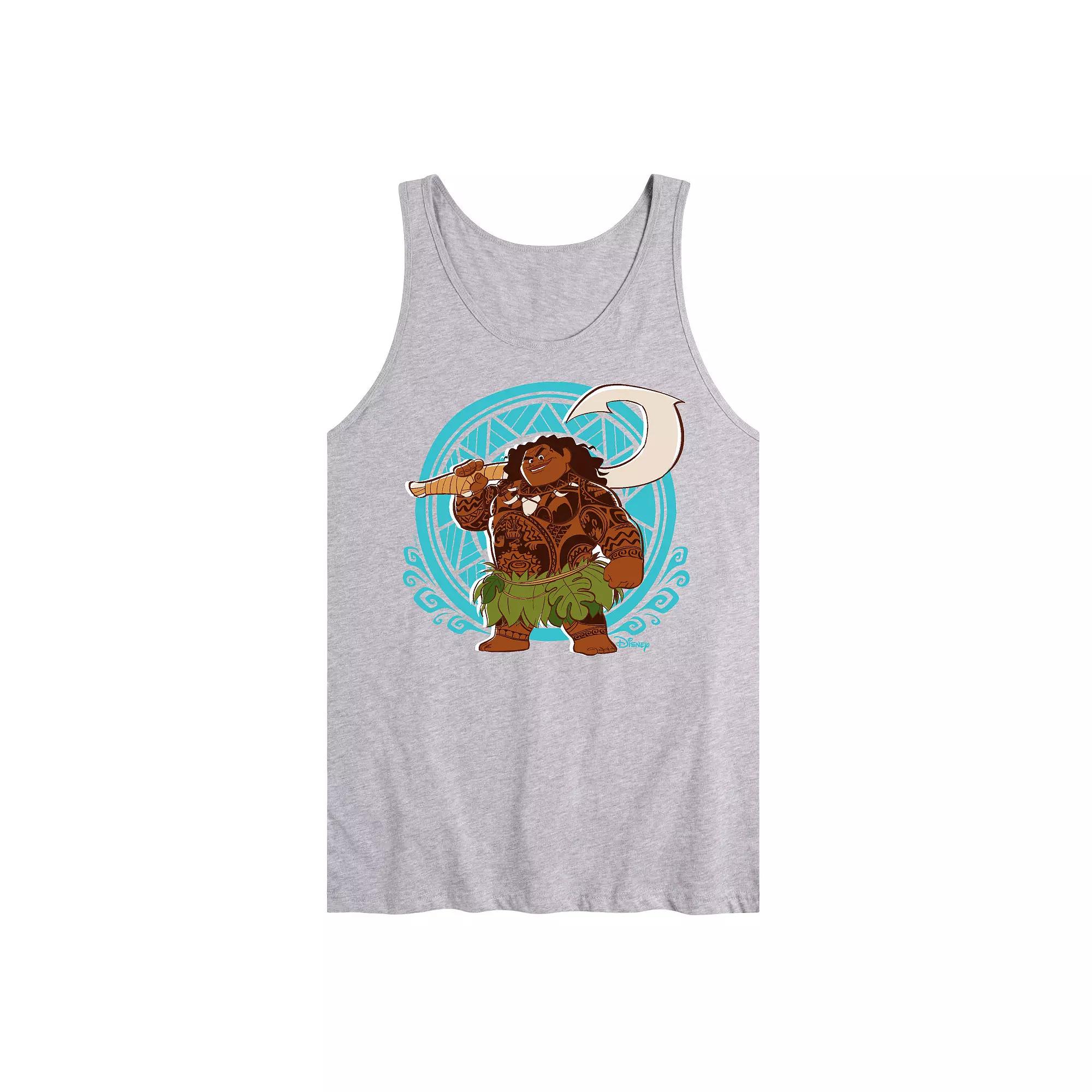 Disney's Moana Men's Pattern Maui Graphic Tank Top,  Product Image
