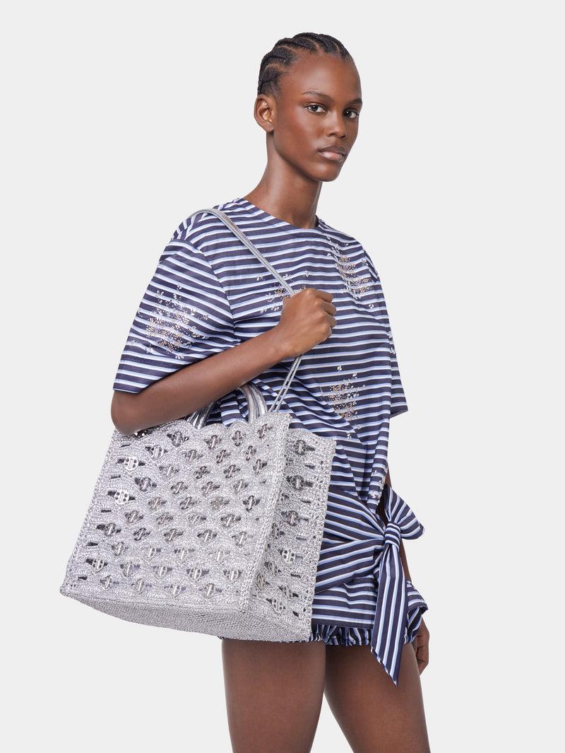 TOTE BAG IN LUREX RAFFIA Product Image