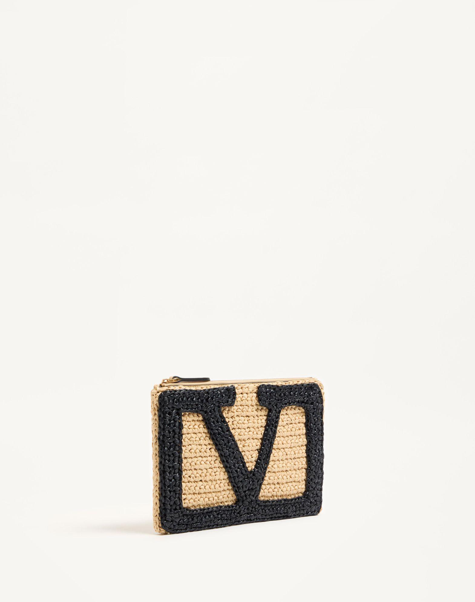 Valentino Garavani Viva Superstar Synthetic Raffia Pouch Product Image