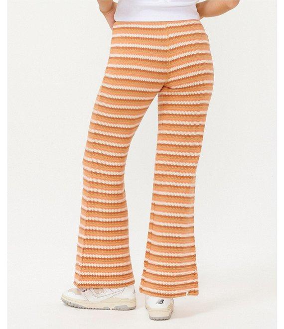 Rip Curl Bobbi Stripe Mid Rise Flare Leg Pants Product Image