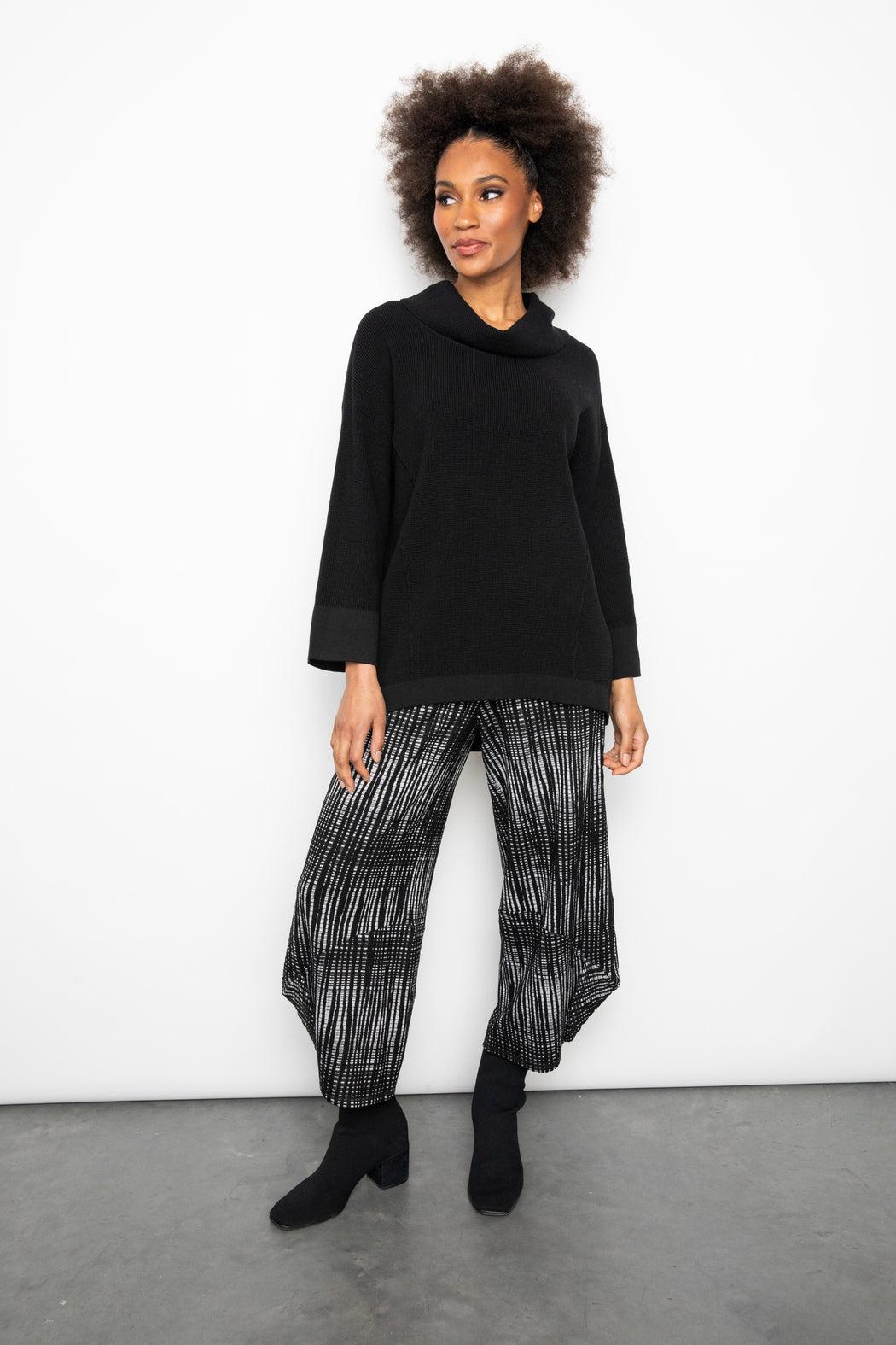 Black Thermal Knit Top Product Image