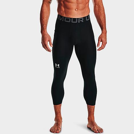 Under Armour Mens Under Armour HG Armour 2.0 3/4 Compression Tights - Mens Black/Carbon Heather Product Image