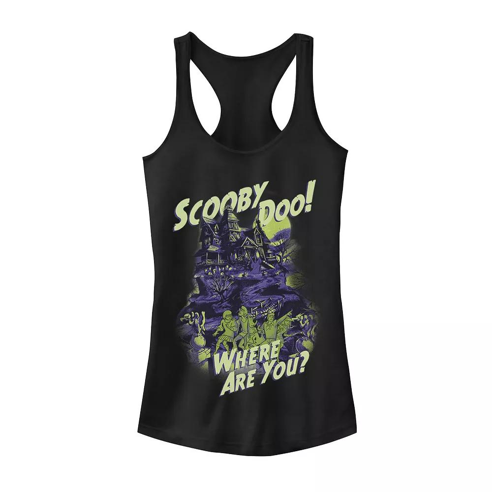 Juniors' Scooby-Doo "Where Are You" Mystery Gang Spooky House Tank Top, Girl's,  Product Image