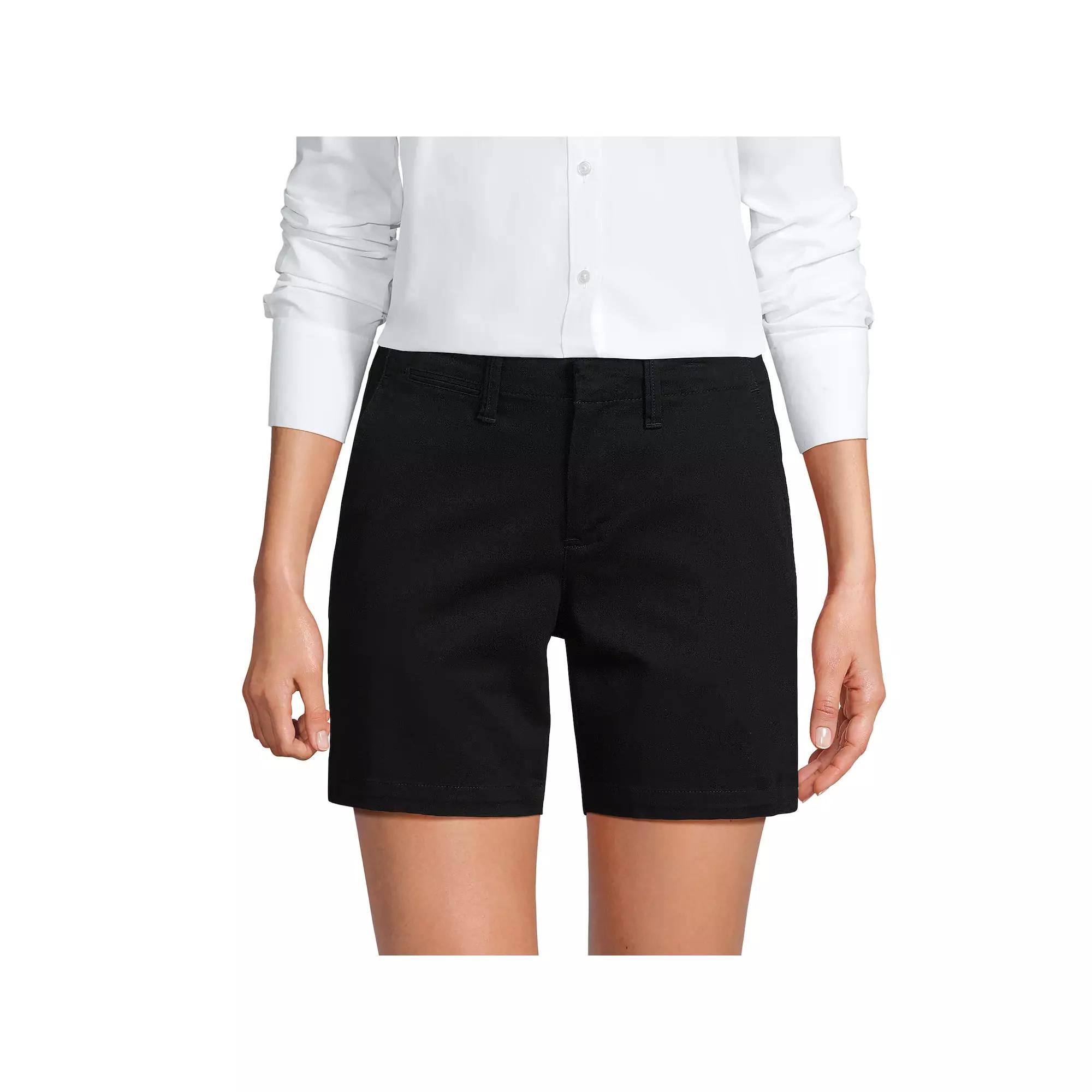 Women's Lands End Classic 7-in. Chino Shorts,  Product Image