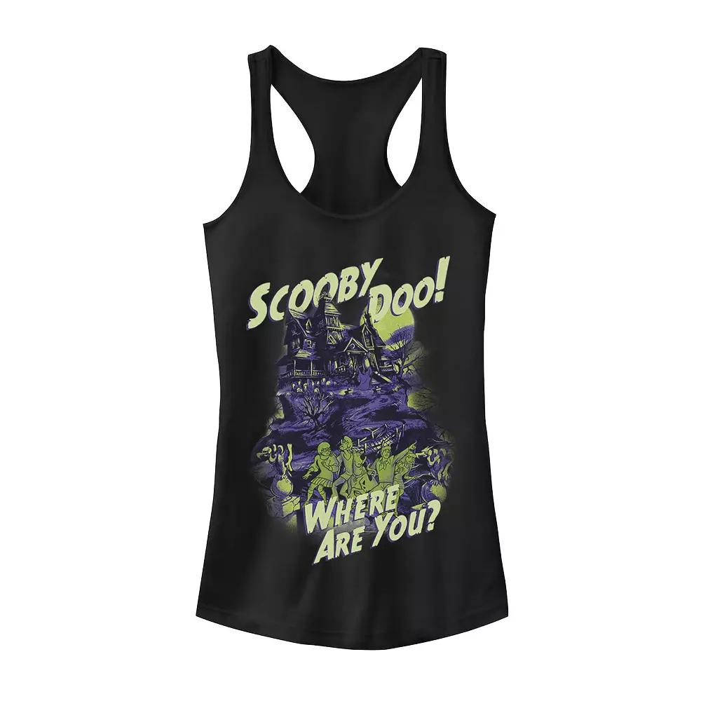 Juniors' Scooby-Doo "Where Are You" Mystery Gang Spooky House Tank Top, Girl's,  Product Image
