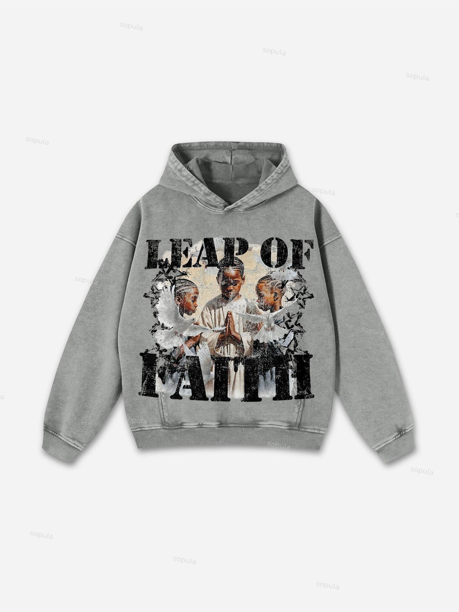 Sopula God's Eye Of Insight Vintage Graphic Washed Hoodie Product Image