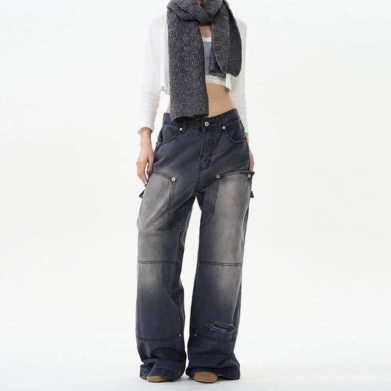 RT No. 12005 WASHED CARPENTER STRAIGHT PANTS Product Image