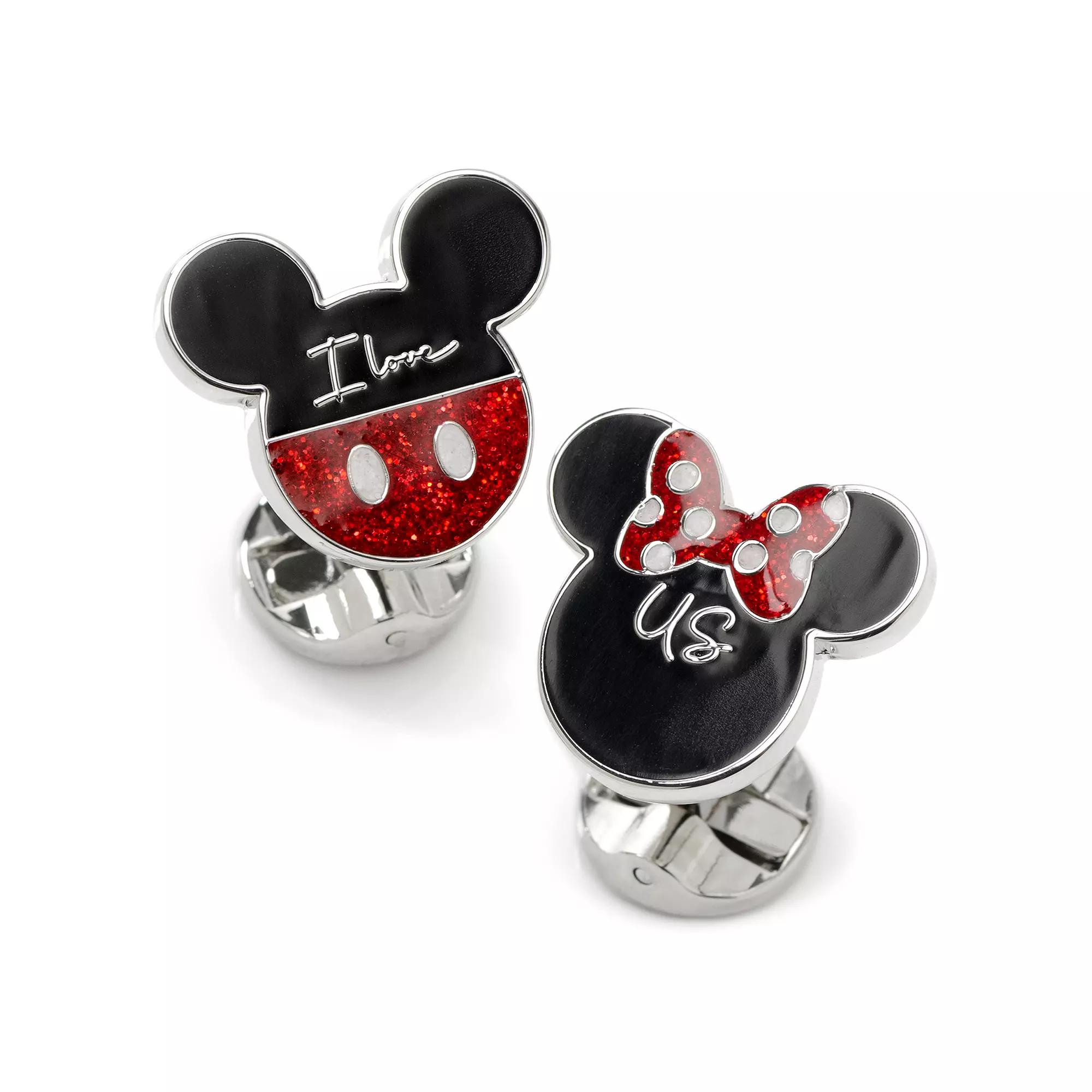 x Disney Mens Mickey Minnie I Love Us Cufflinks Product Image