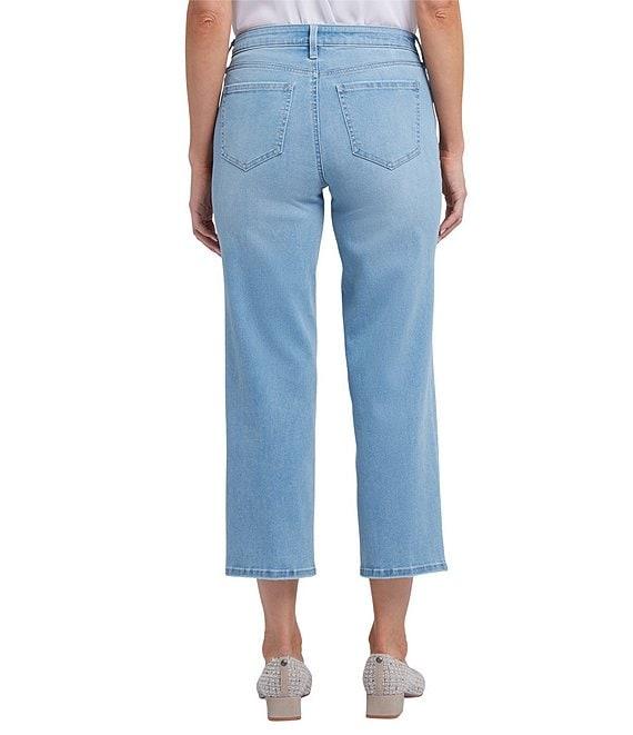 NYDJ Relax Piper Mid Rise Slim Fit Stretch Denim Crop Jeans Product Image