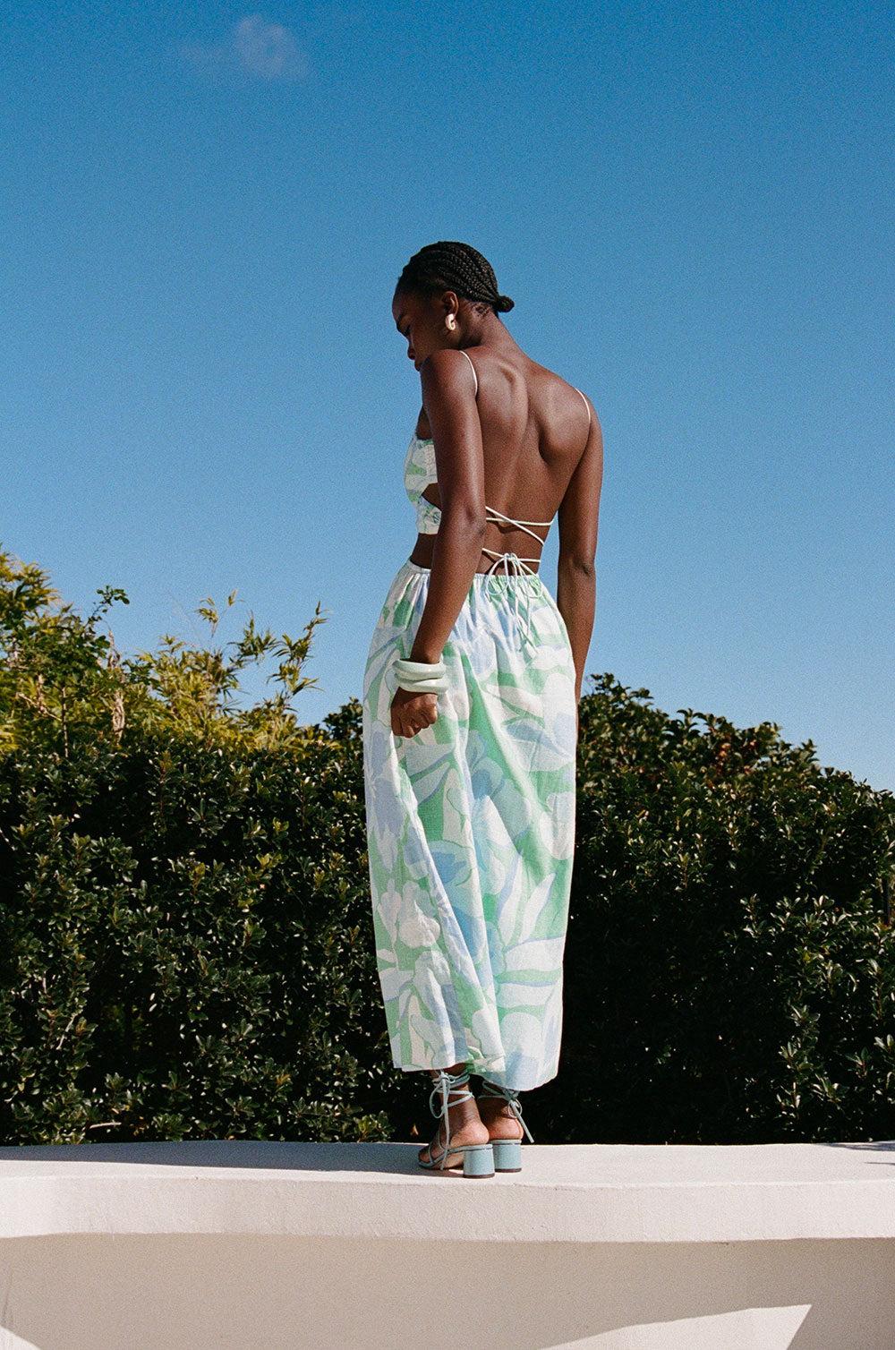 Iris Midi Dress - Spring Petals Product Image