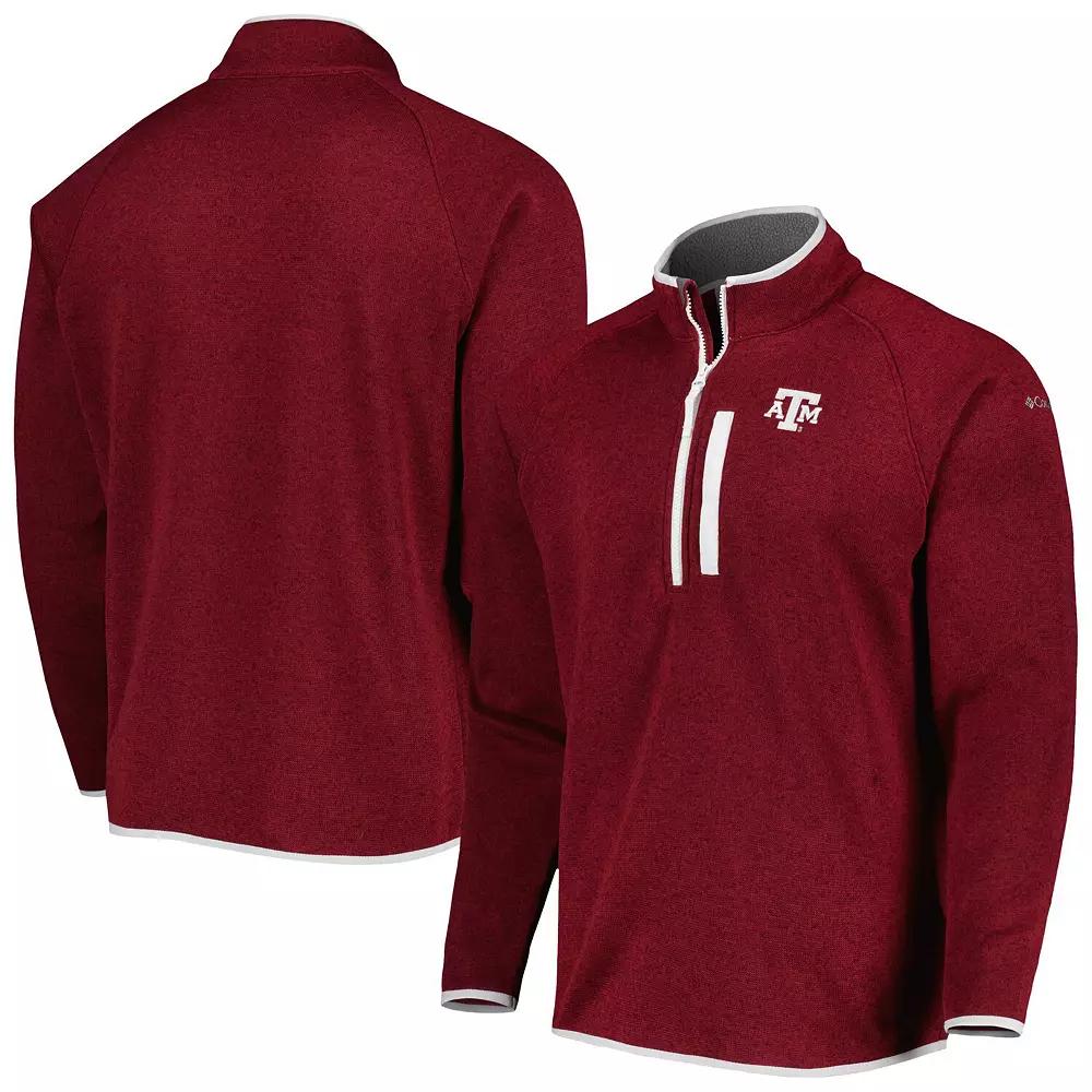 Men's Columbia Maroon Texas A&M Aggies Canyon Point Raglan Half-Zip Top,  Product Image