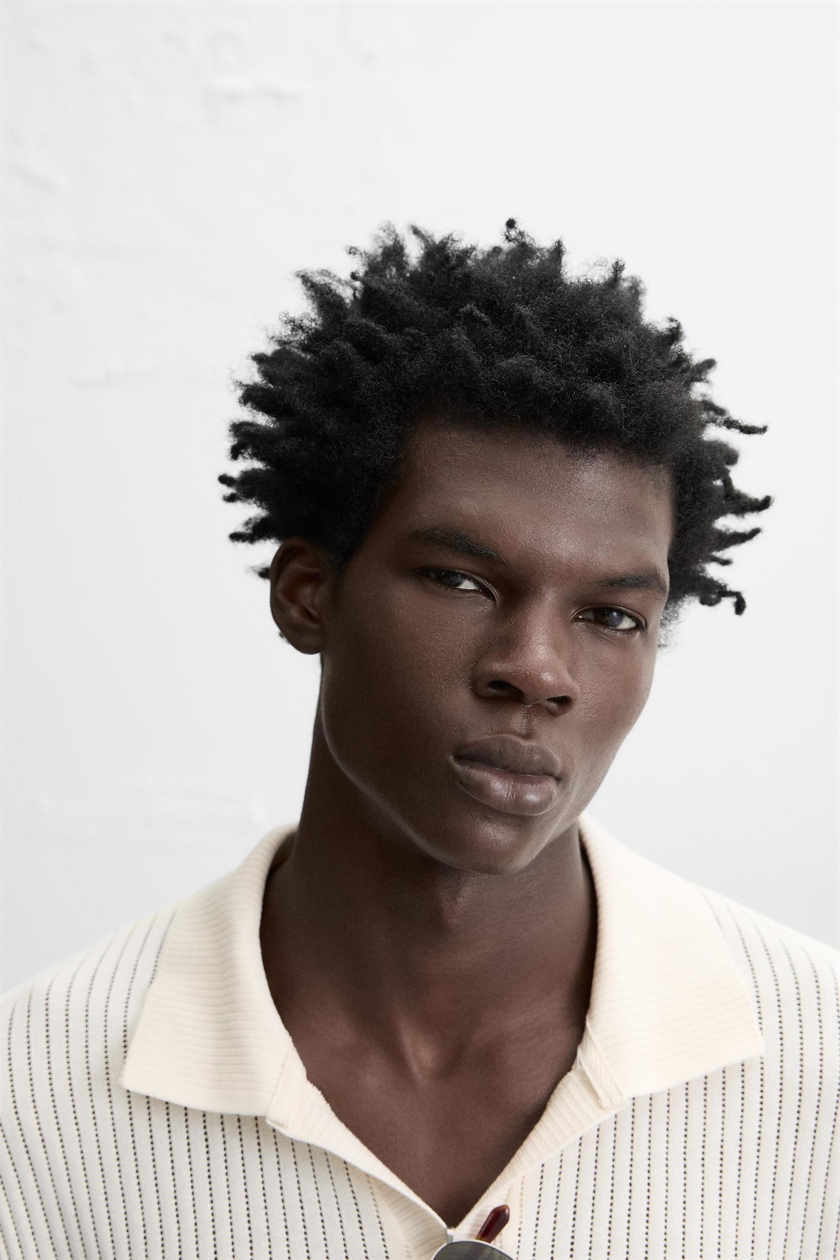 TEXTURED KNIT POLO SHIRT Product Image