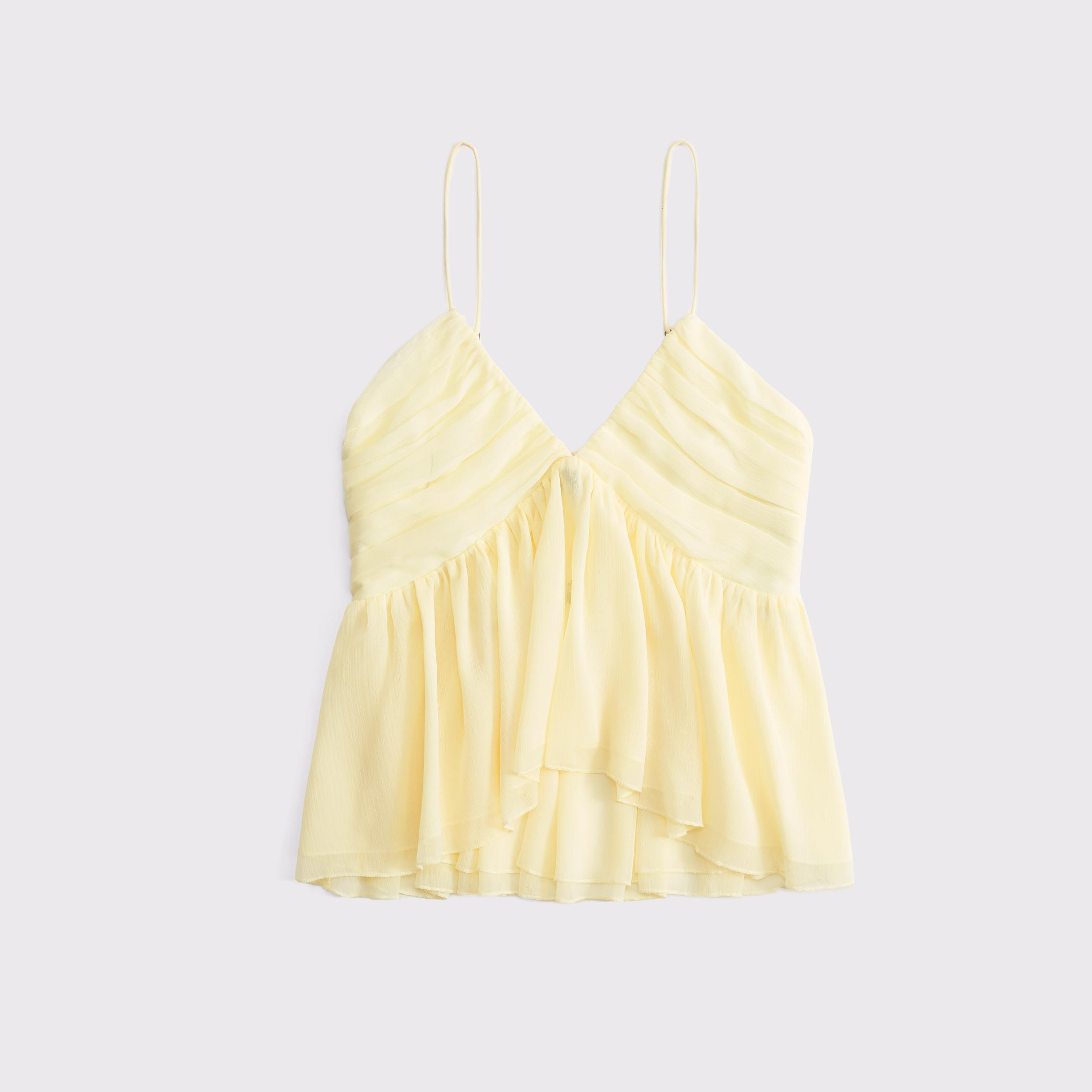 V-Neck Ruched Cami Product Image