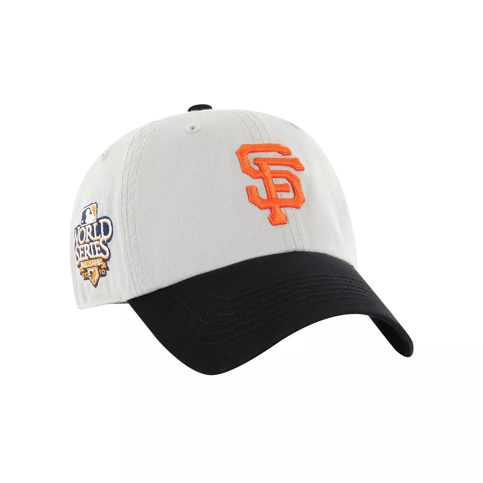 Men's '47 Gray/Black San Francisco Giants Sure Shot Classic Franchise Fitted Hat, Size: Small, Grey Product Image