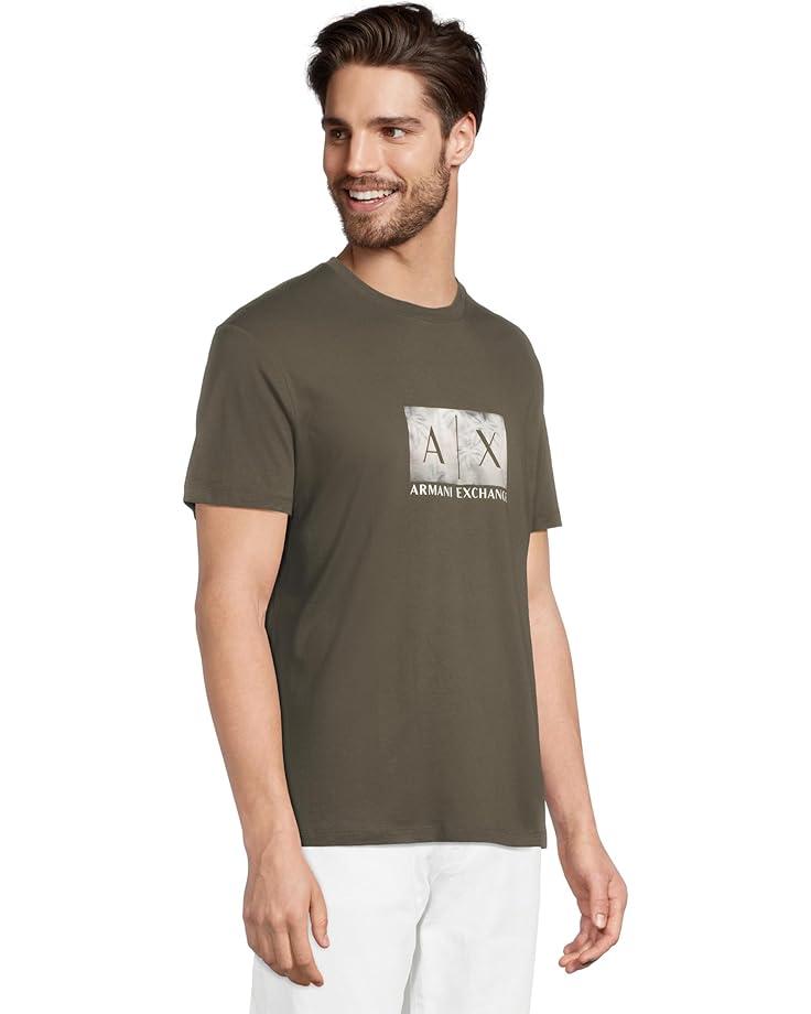 Men's Armani Exchange Ax Box Logo With Palm Tree Image Product Image