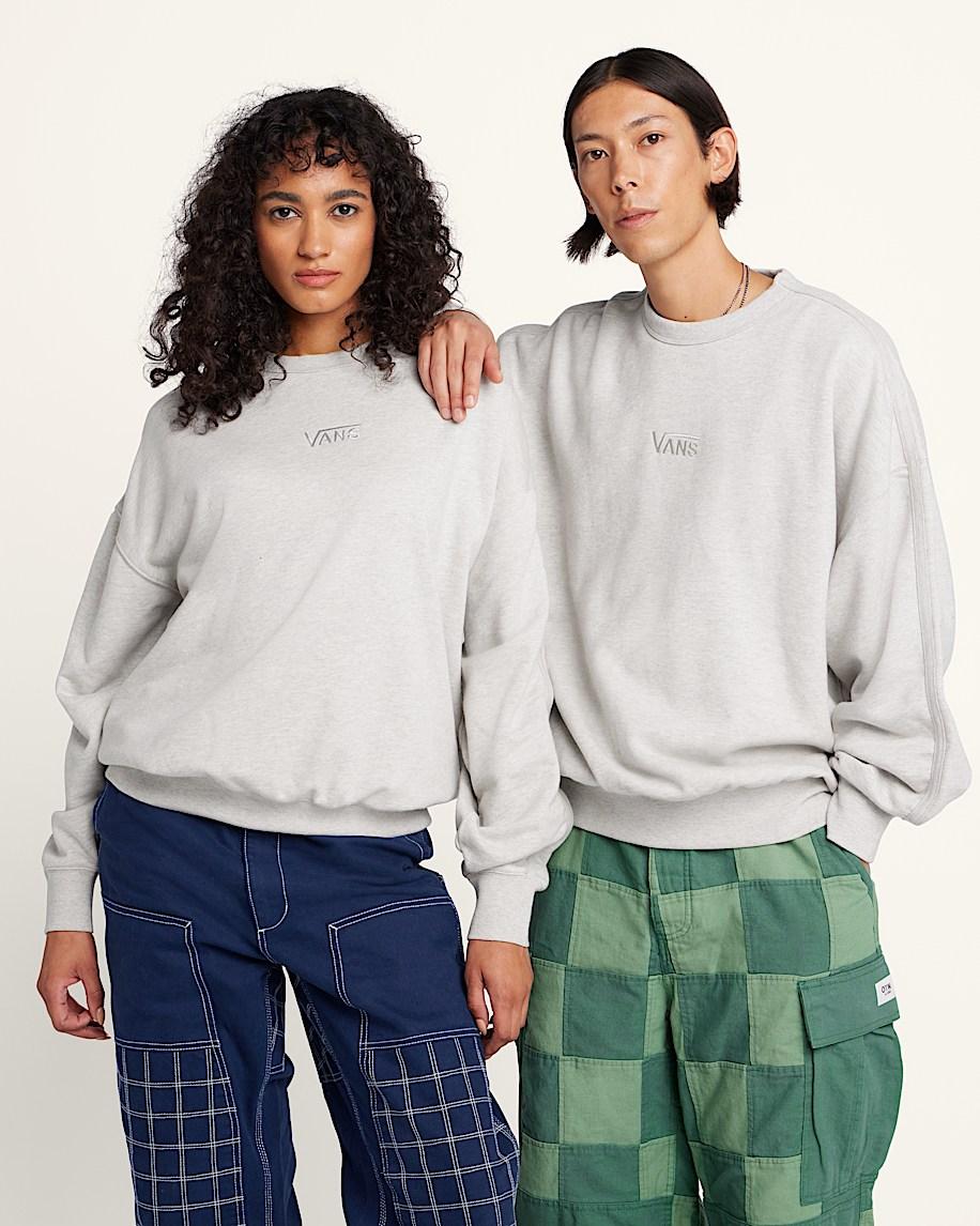 Premium Logo Crewneck Sweatshirt in Ash Heather Grey| Vans US Product Image