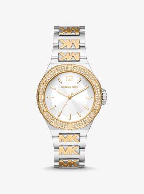 Lennox Pavé Two-Tone Logo Watch Product Image