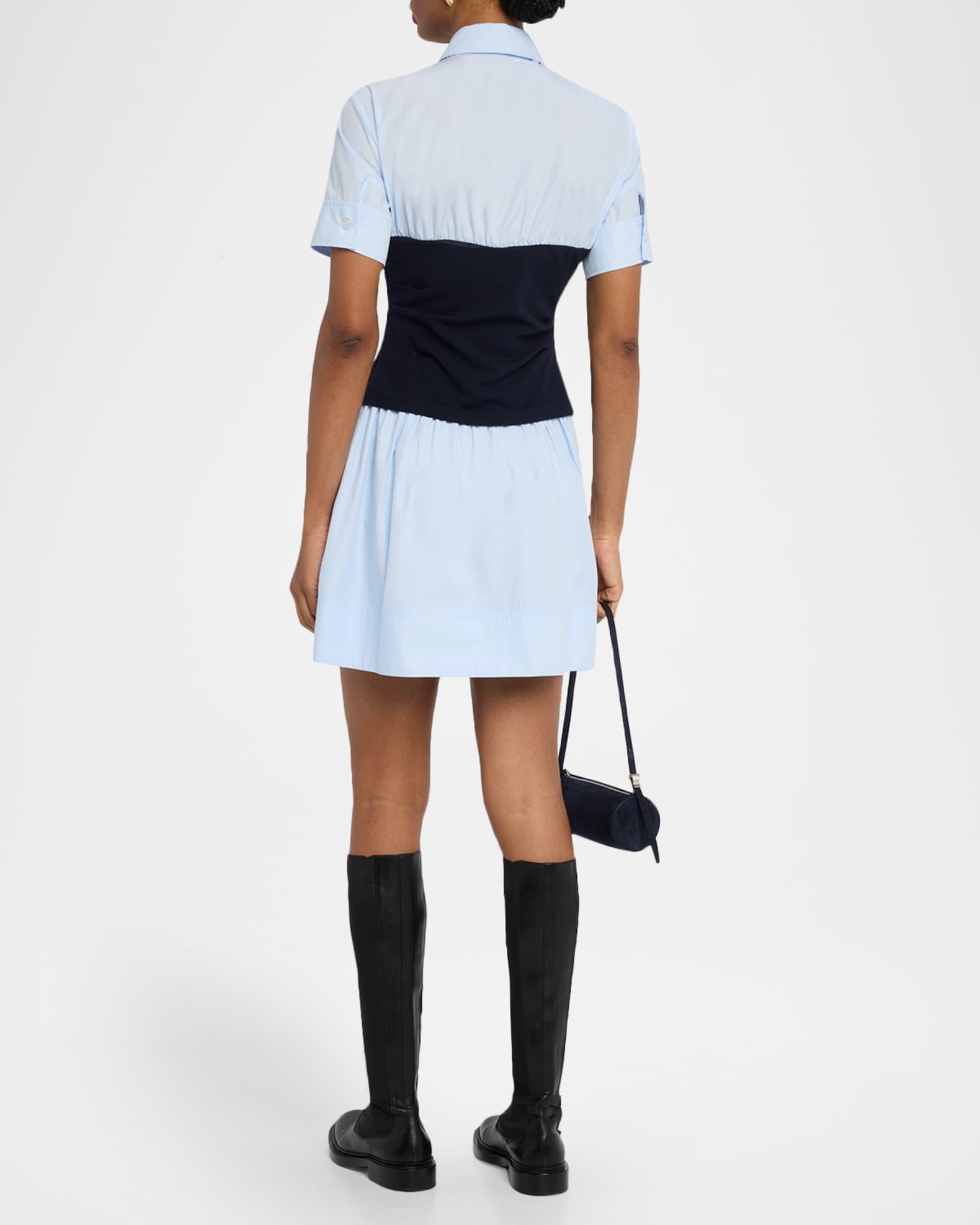 Leanne Combo Mini Shirtdress  Product Image
