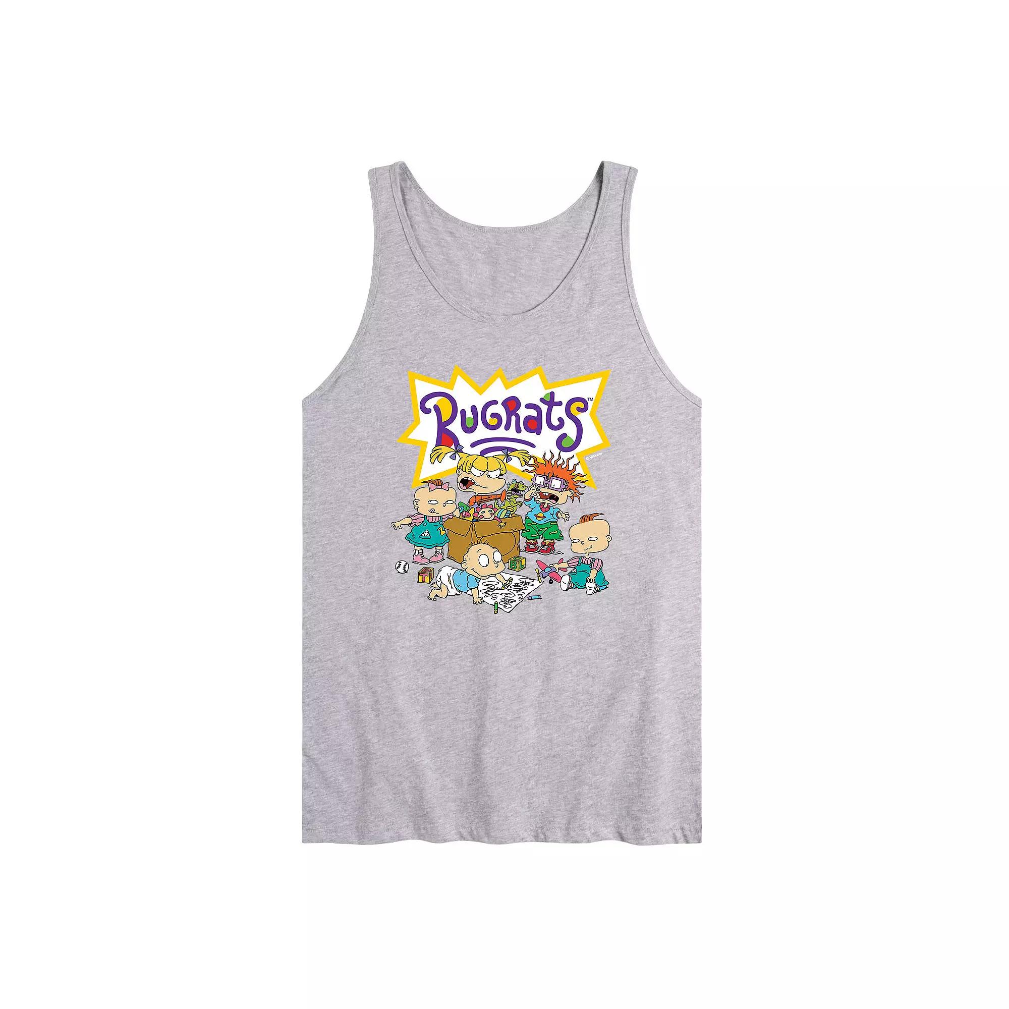 Men's Rugrats Characters With Logo Tank Top,  Product Image