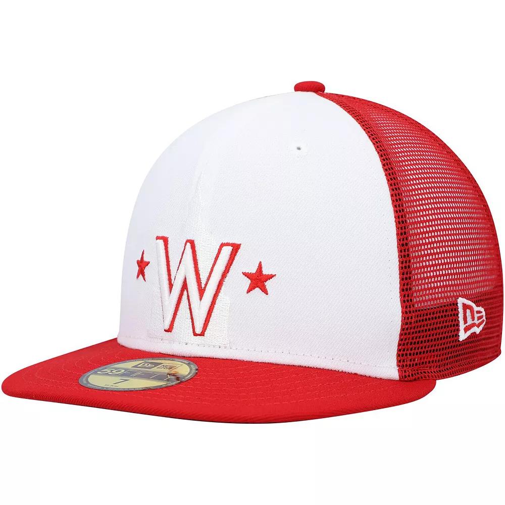 Men's New Era White/Red Washington Nationals 2023 On-Field Batting Practice 59FIFTY Fitted Hat,  Product Image