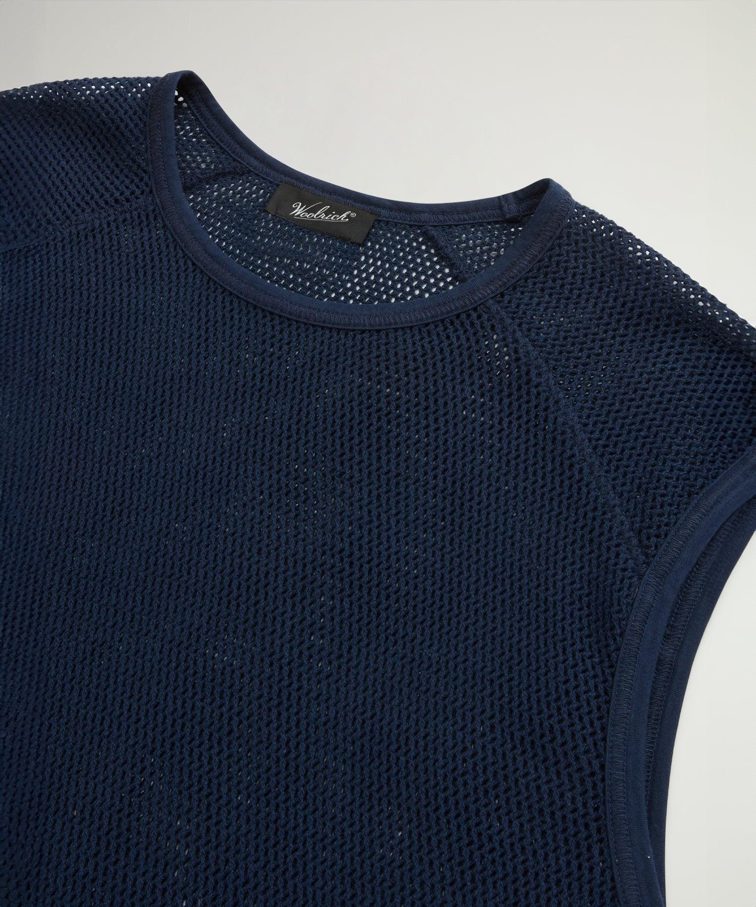 Todd Snyder X Woolrich Mesh Muscle Tank in Dream Blue Product Image