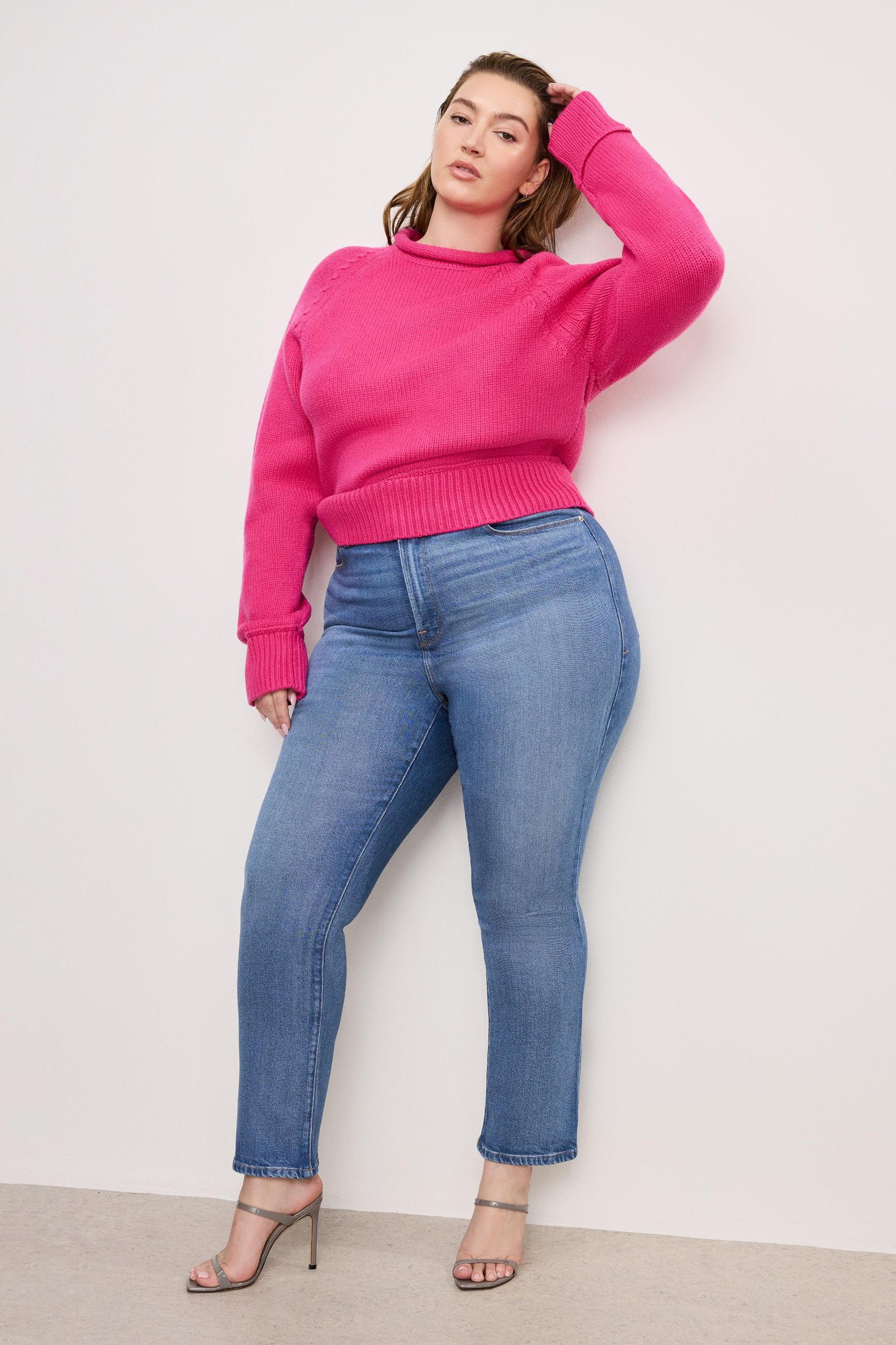 ROLLNECK KNIT SWEATER | BALLERINA PINK004 Product Image