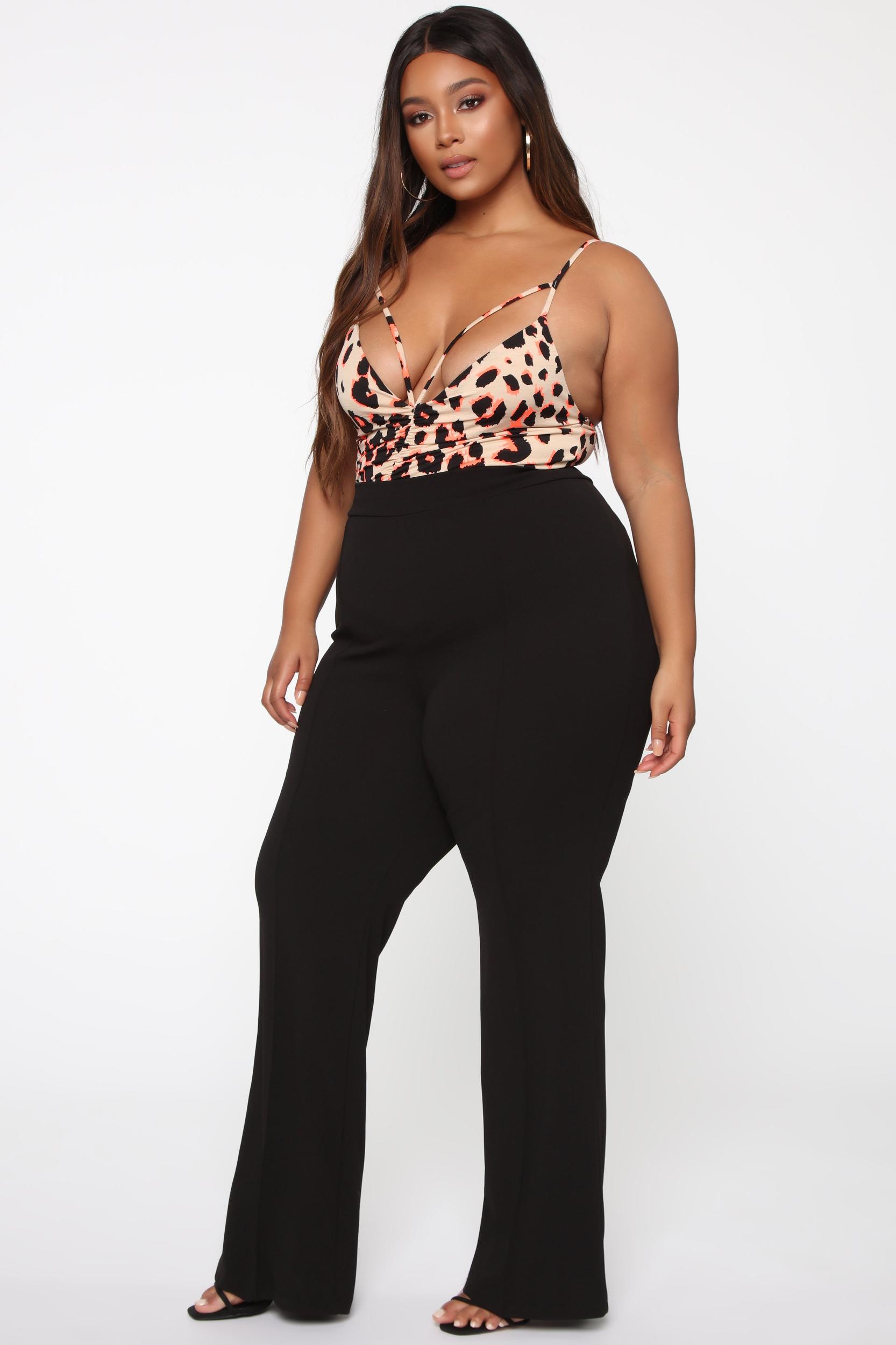 Victoria High Waisted Dress Pants - Black Product Image
