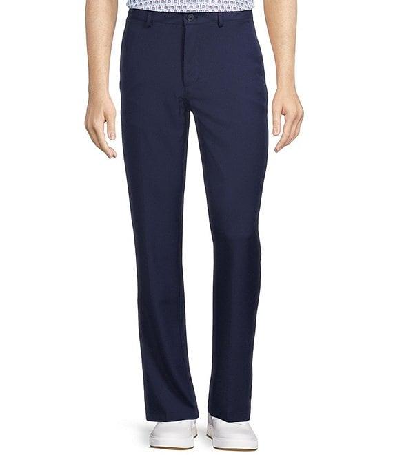 Roundtree & Yorke Performance Andrew Straight Fit Flat Front Pants Product Image
